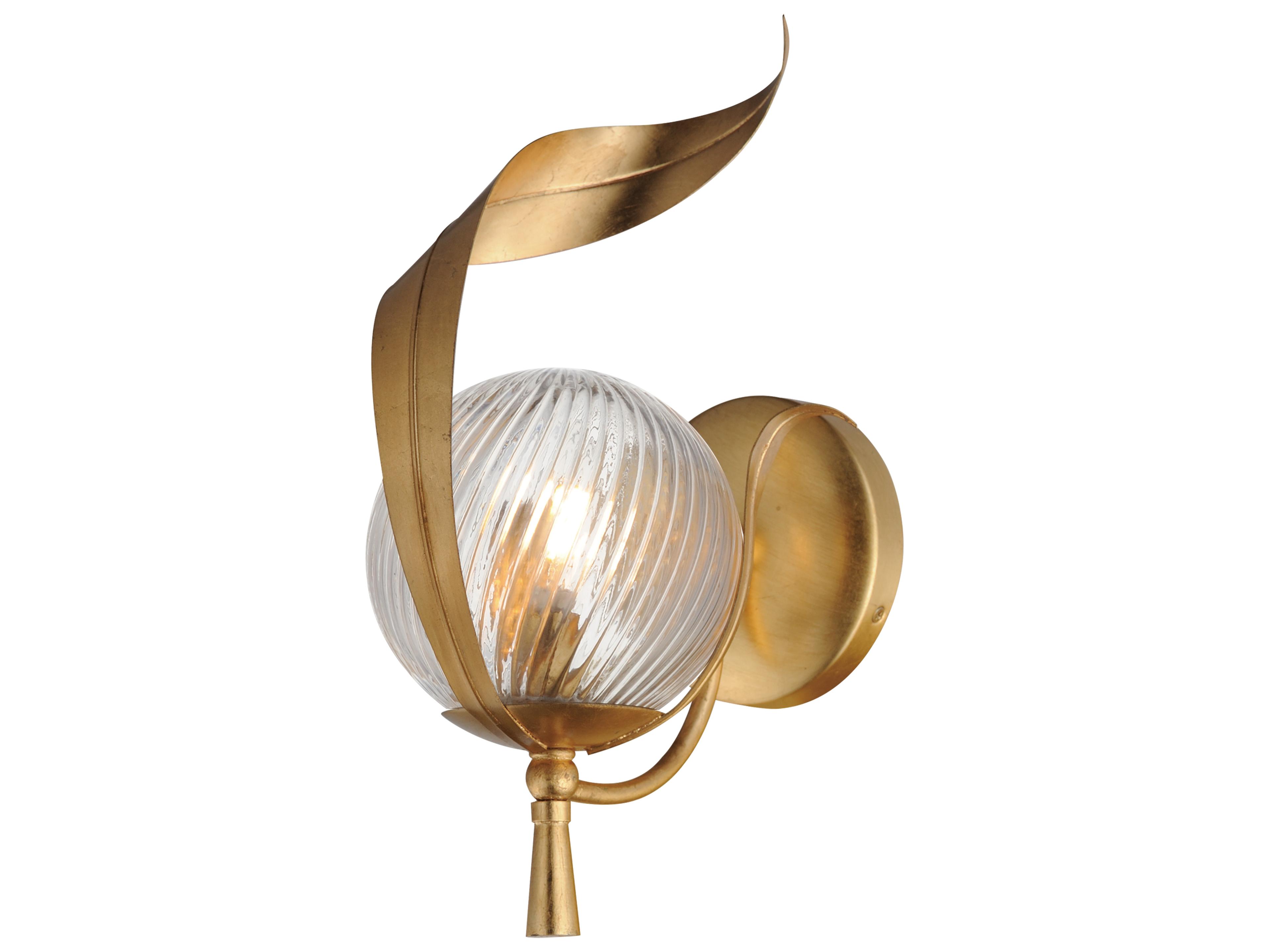 Firenze 1- Light Gold Leaf Wall Sconce