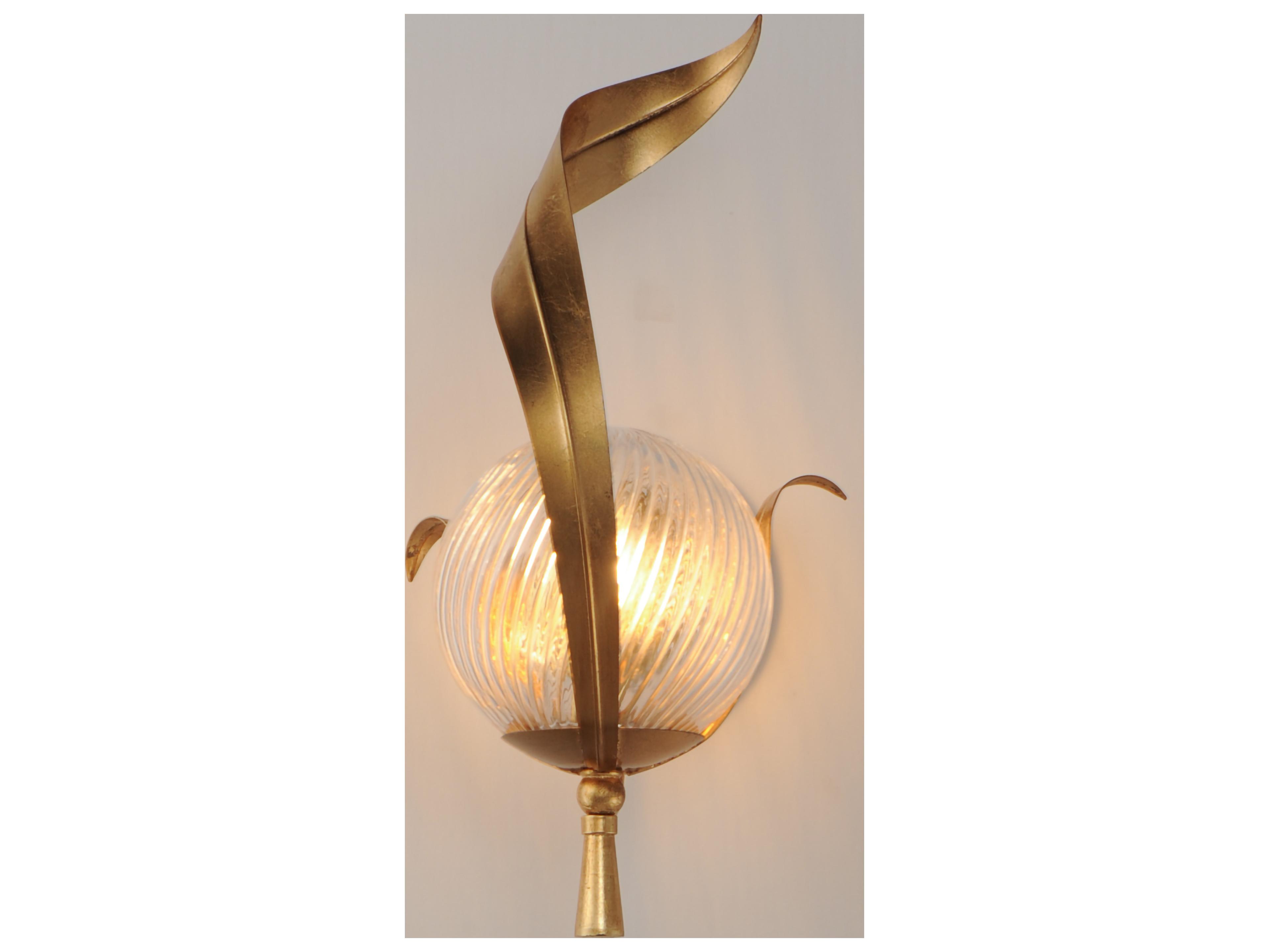 Maxim Lighting Firenze 1- Light Gold Leaf Wall Sconce