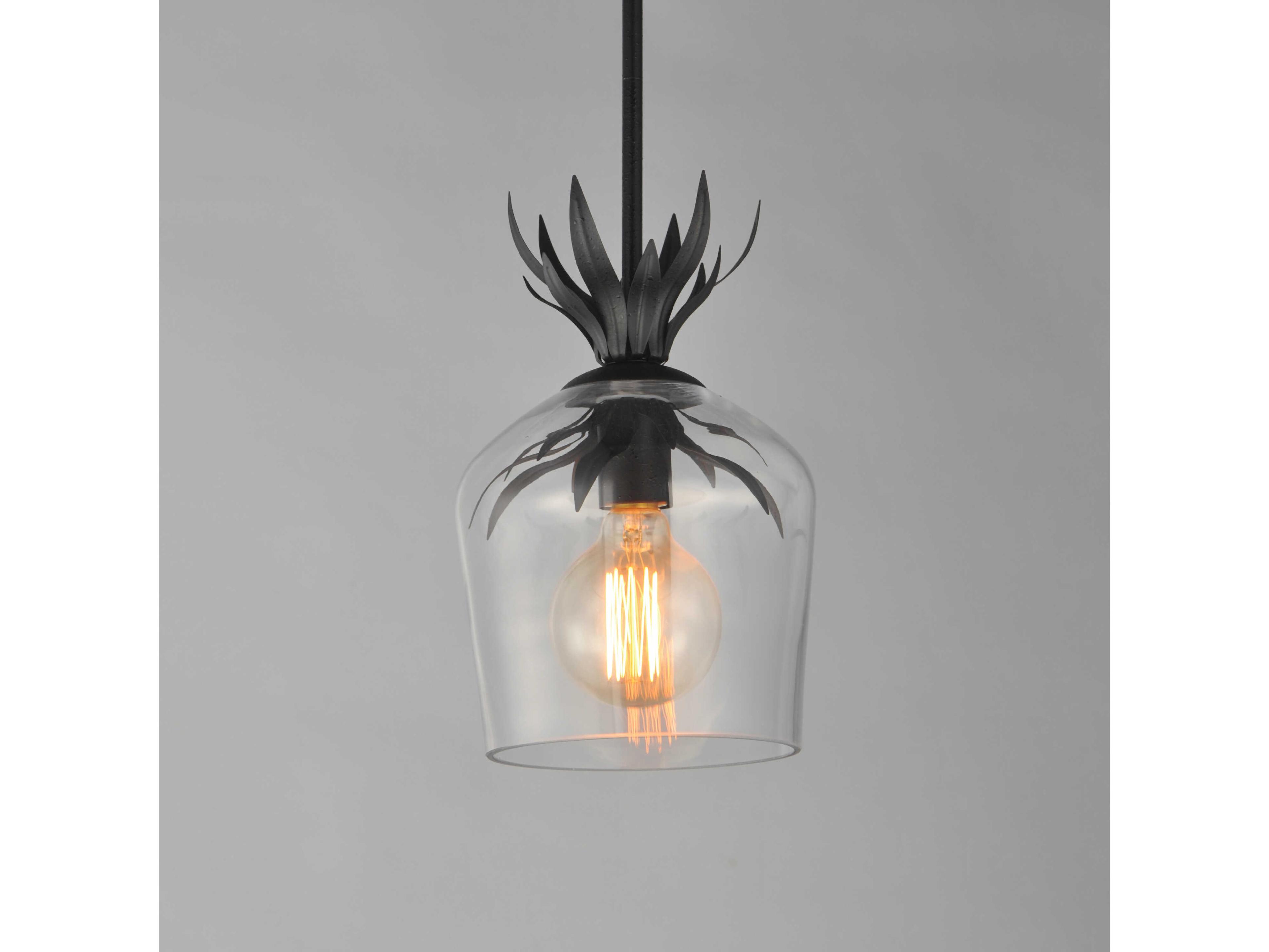 Maxim Lighting Paloma 1-Light Anthracite Black Bell Mini Pendant