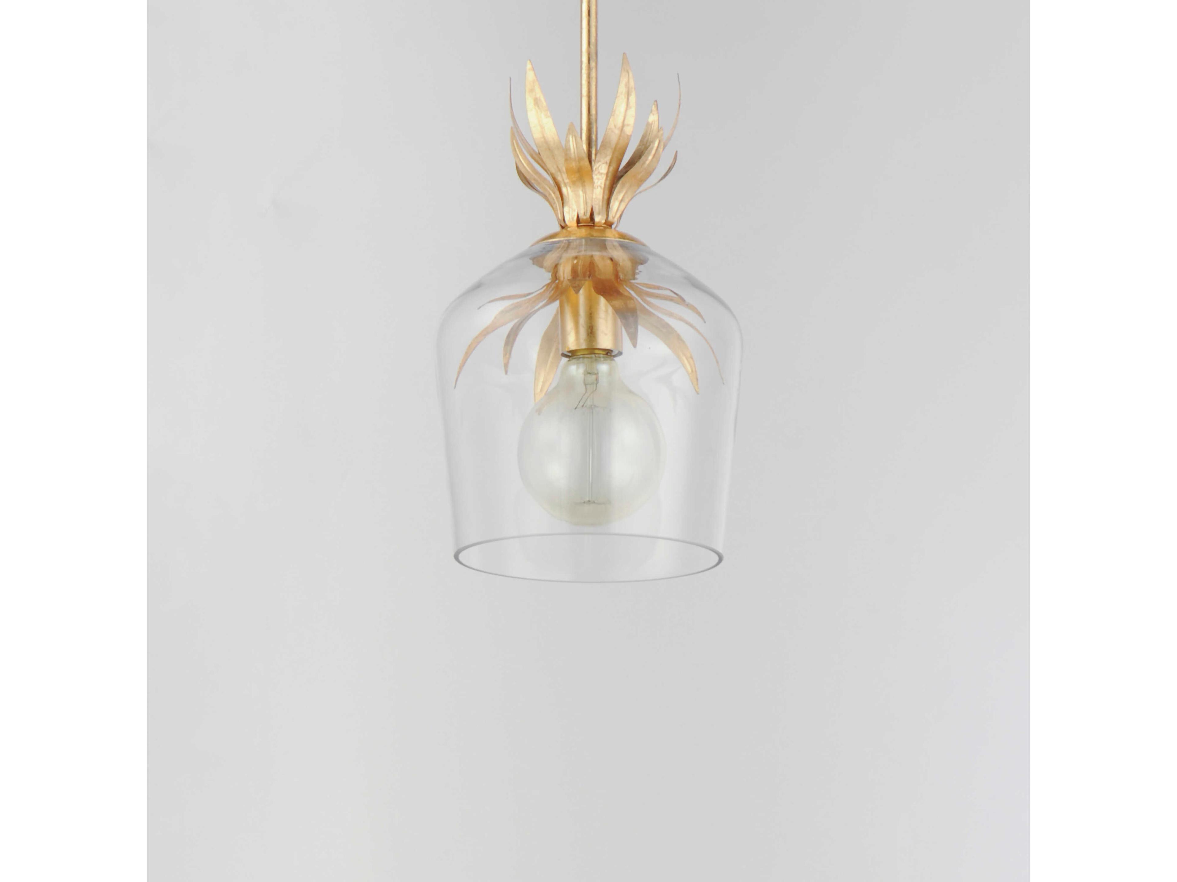 Maxim Lighting Paloma 1-Light Gold Leaf Bell Mini Pendant