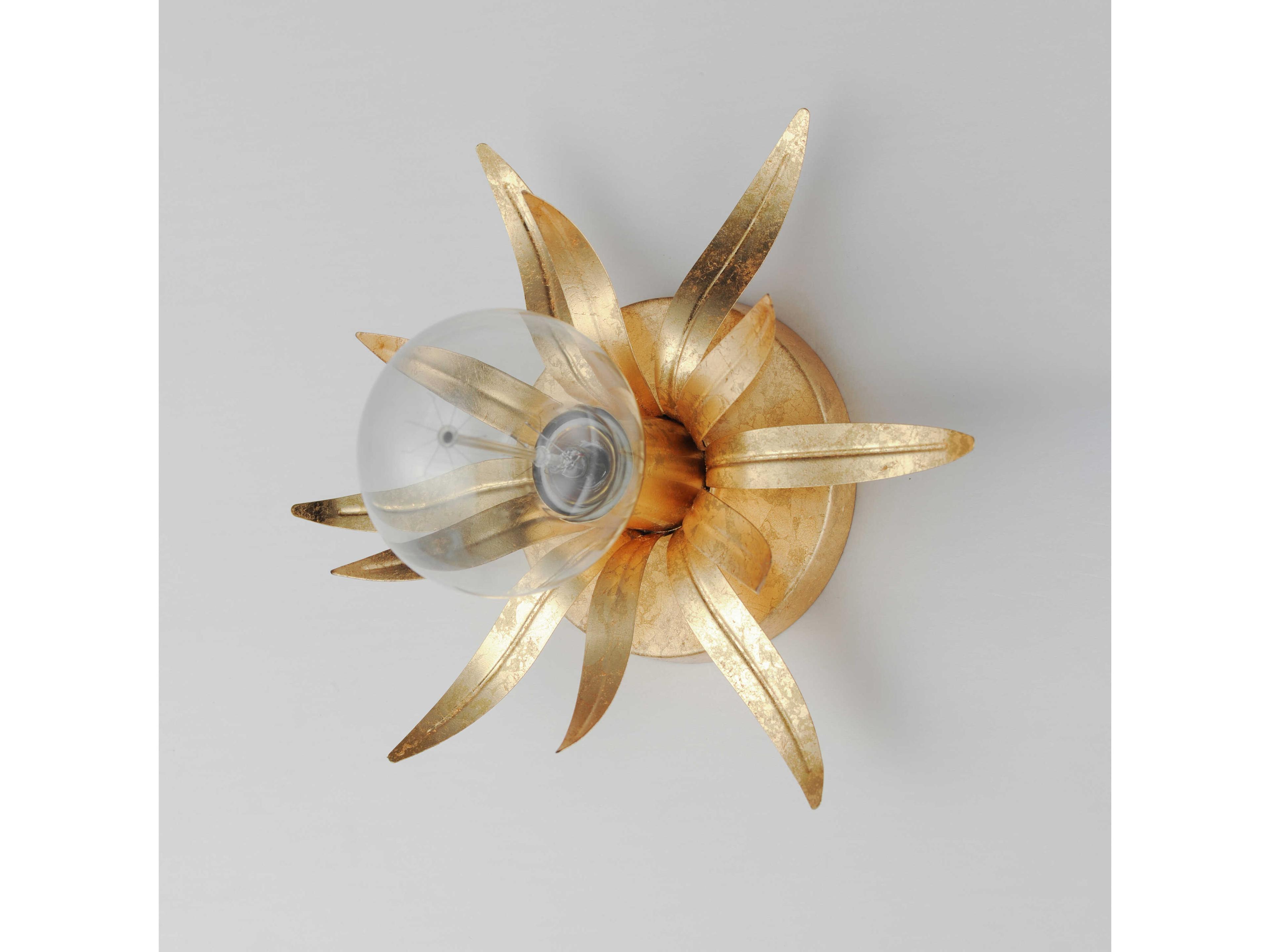 Maxim Lighting Paloma 1-Light Gold Leaf Wall Sconce