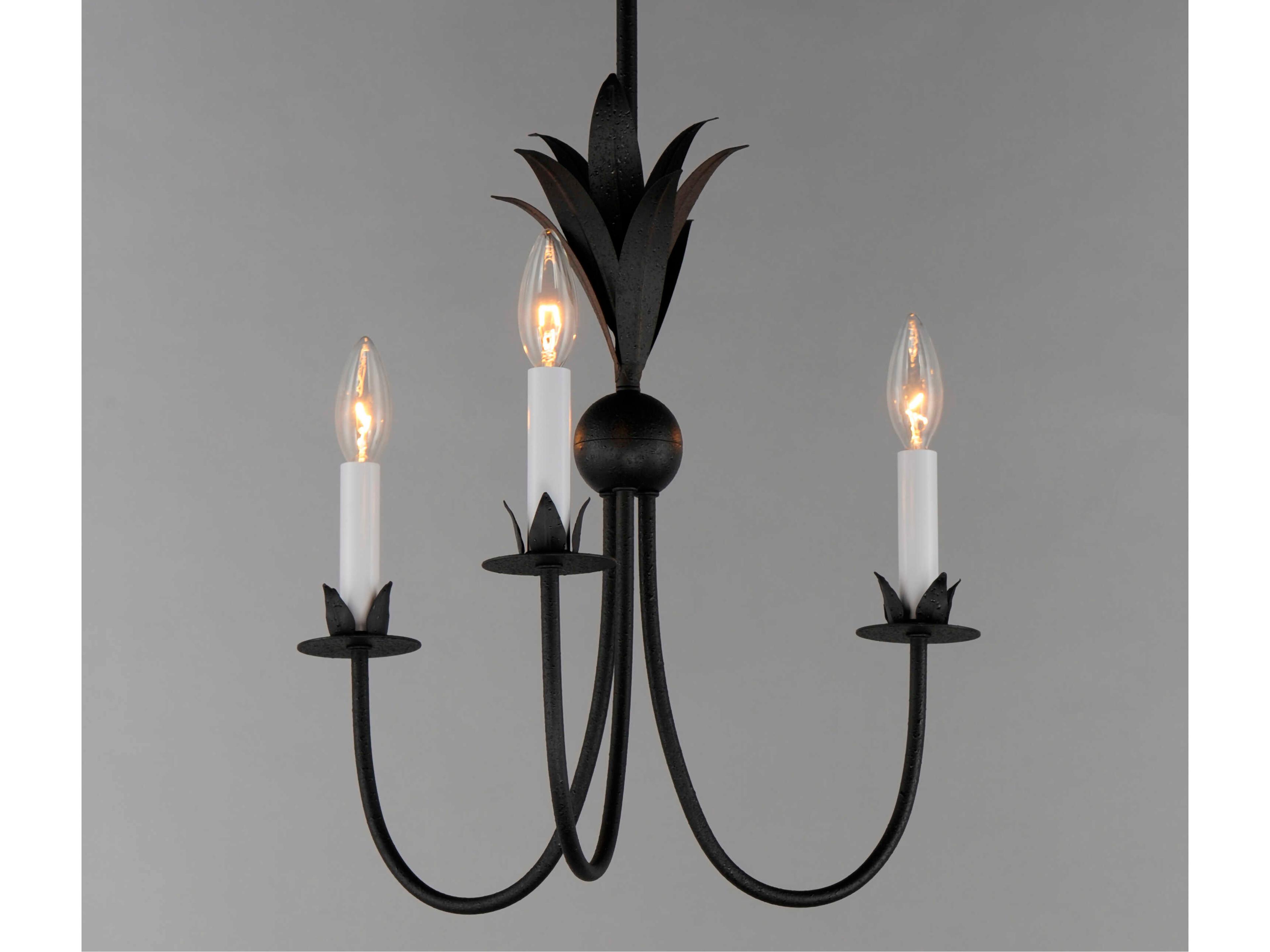 Maxim Lighting Paloma 3-Light Anthracite Black Candelabra Chandelier