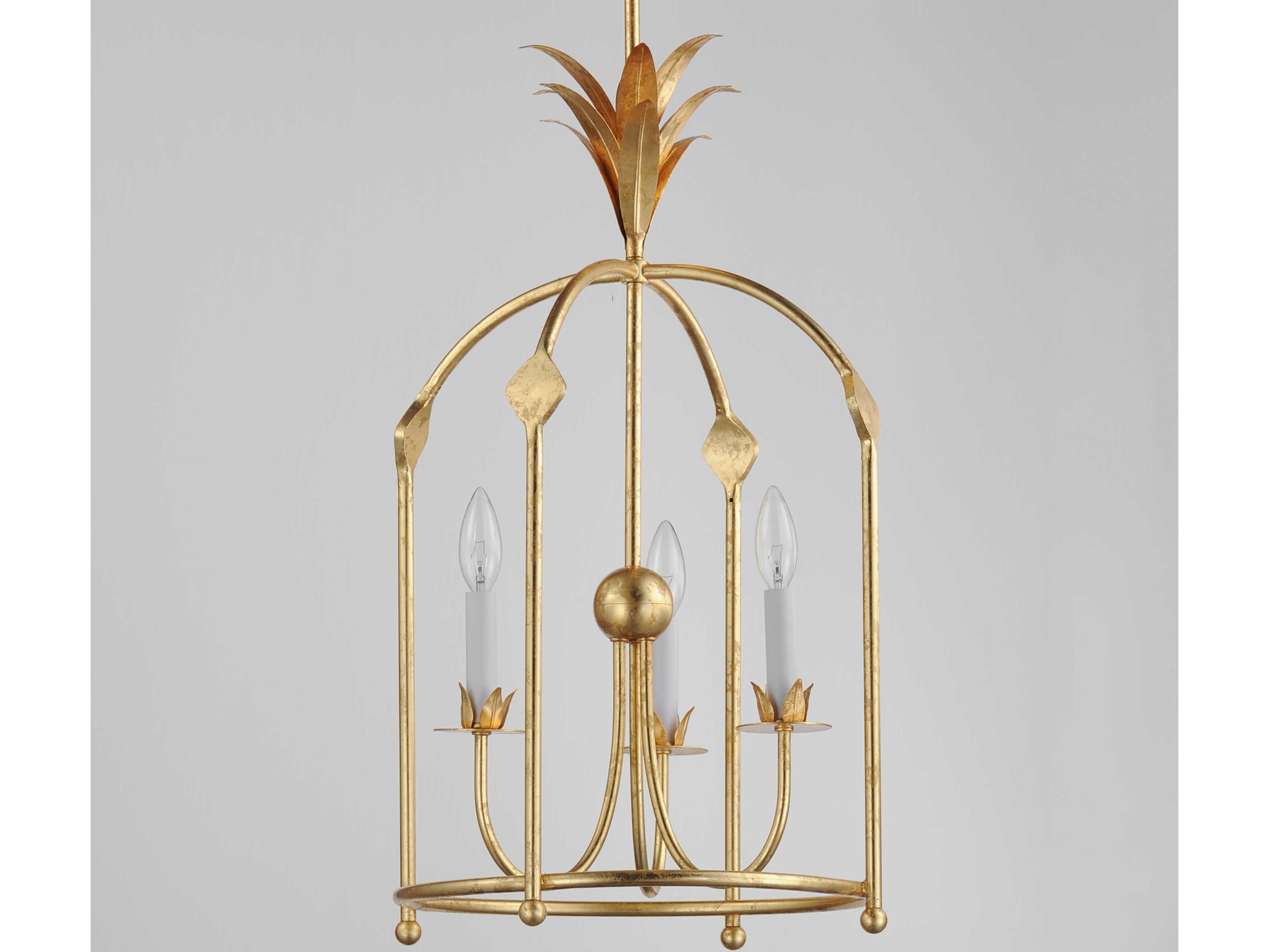 Maxim Lighting Paloma 3-Light Gold Leaf Pendant