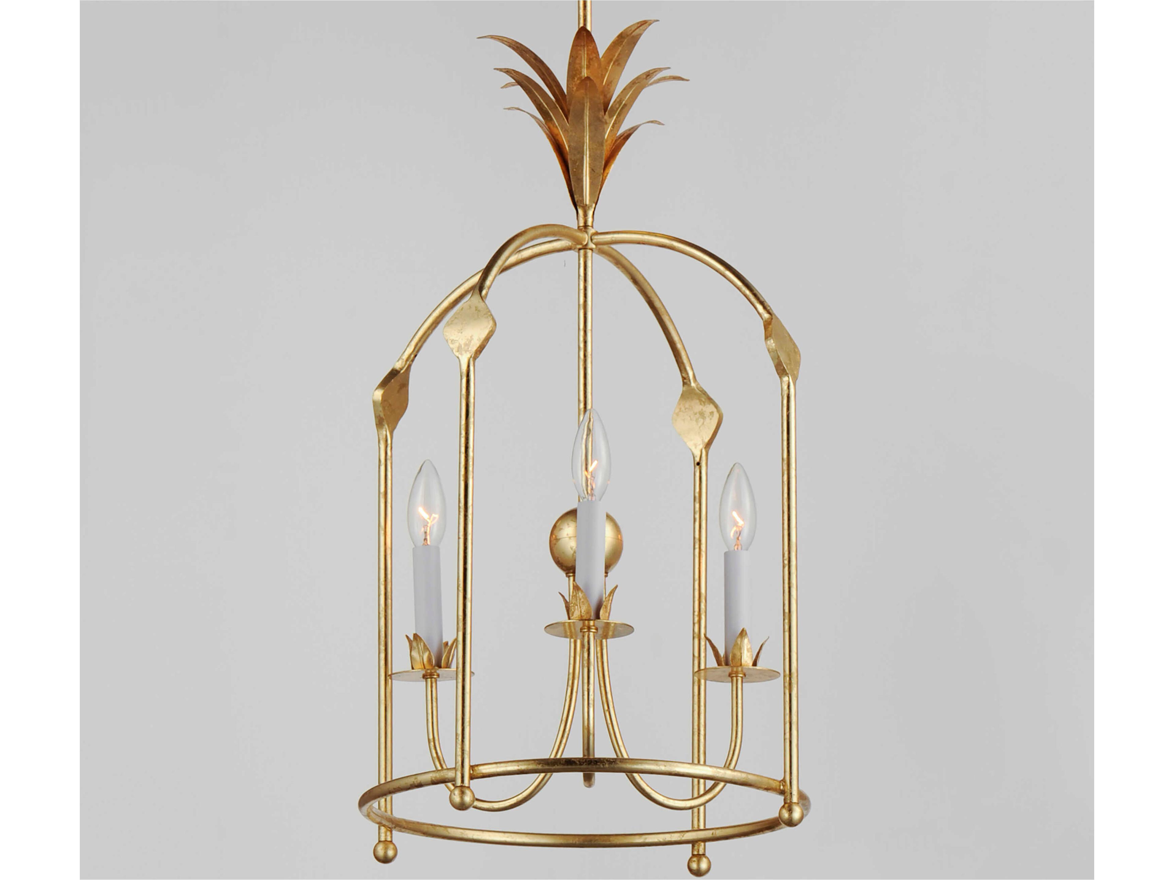 Maxim Lighting Paloma 3-Light Gold Leaf Pendant