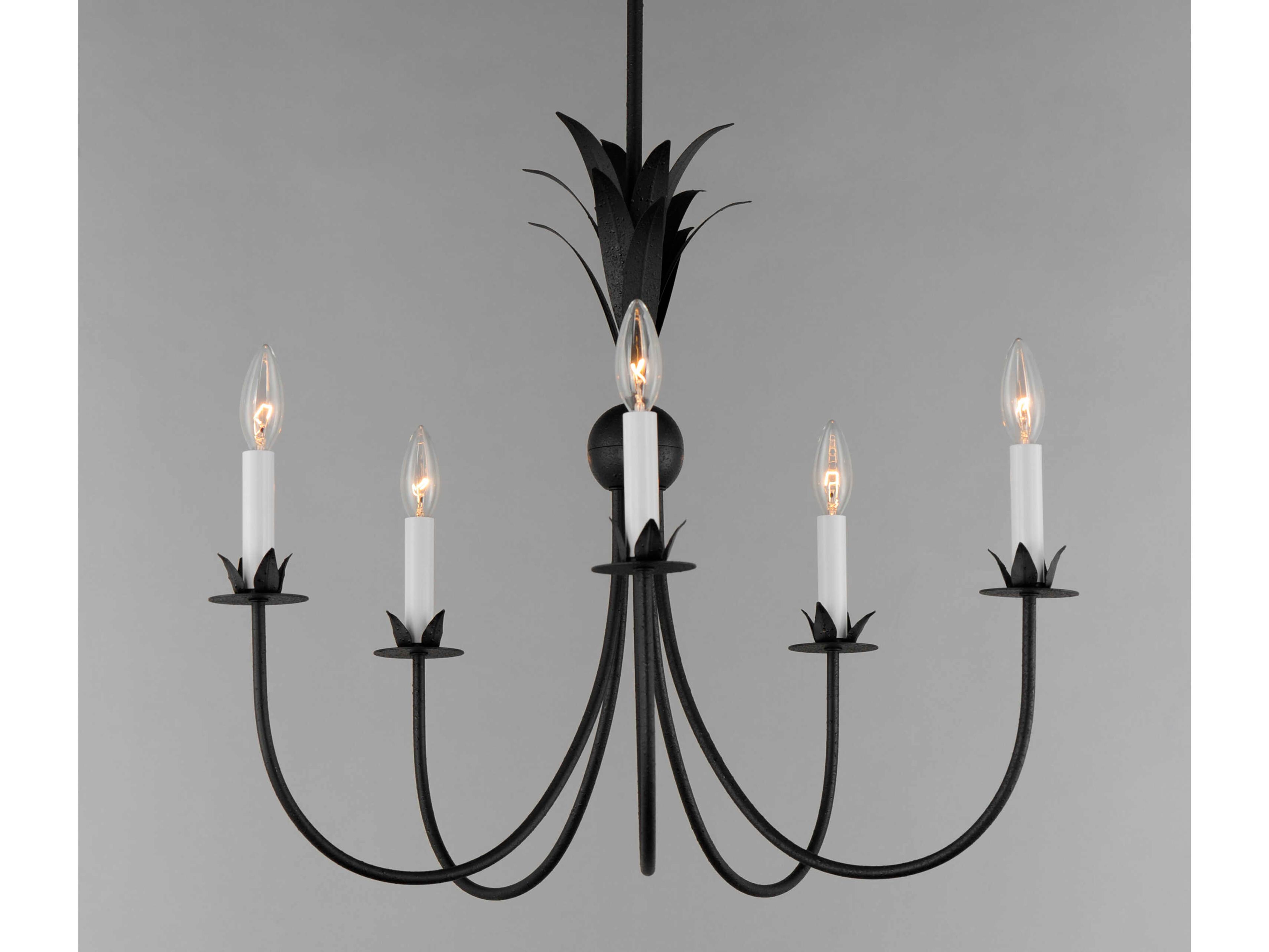 Maxim Lighting Paloma 5-Light Anthracite Black Candelabra Chandelier