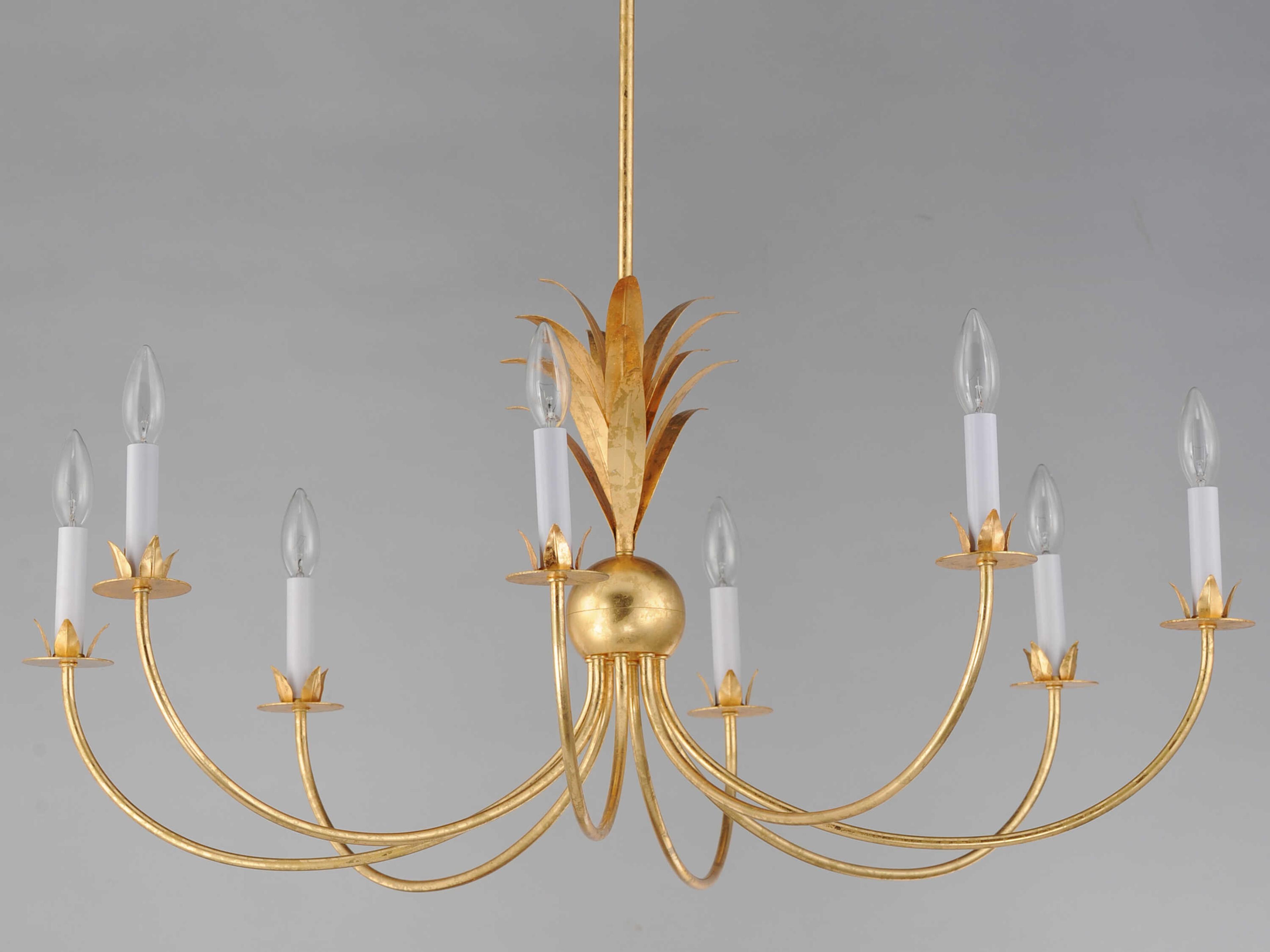 Maxim Lighting Paloma 8-Light Gold Leaf Candelabra Chandelier
