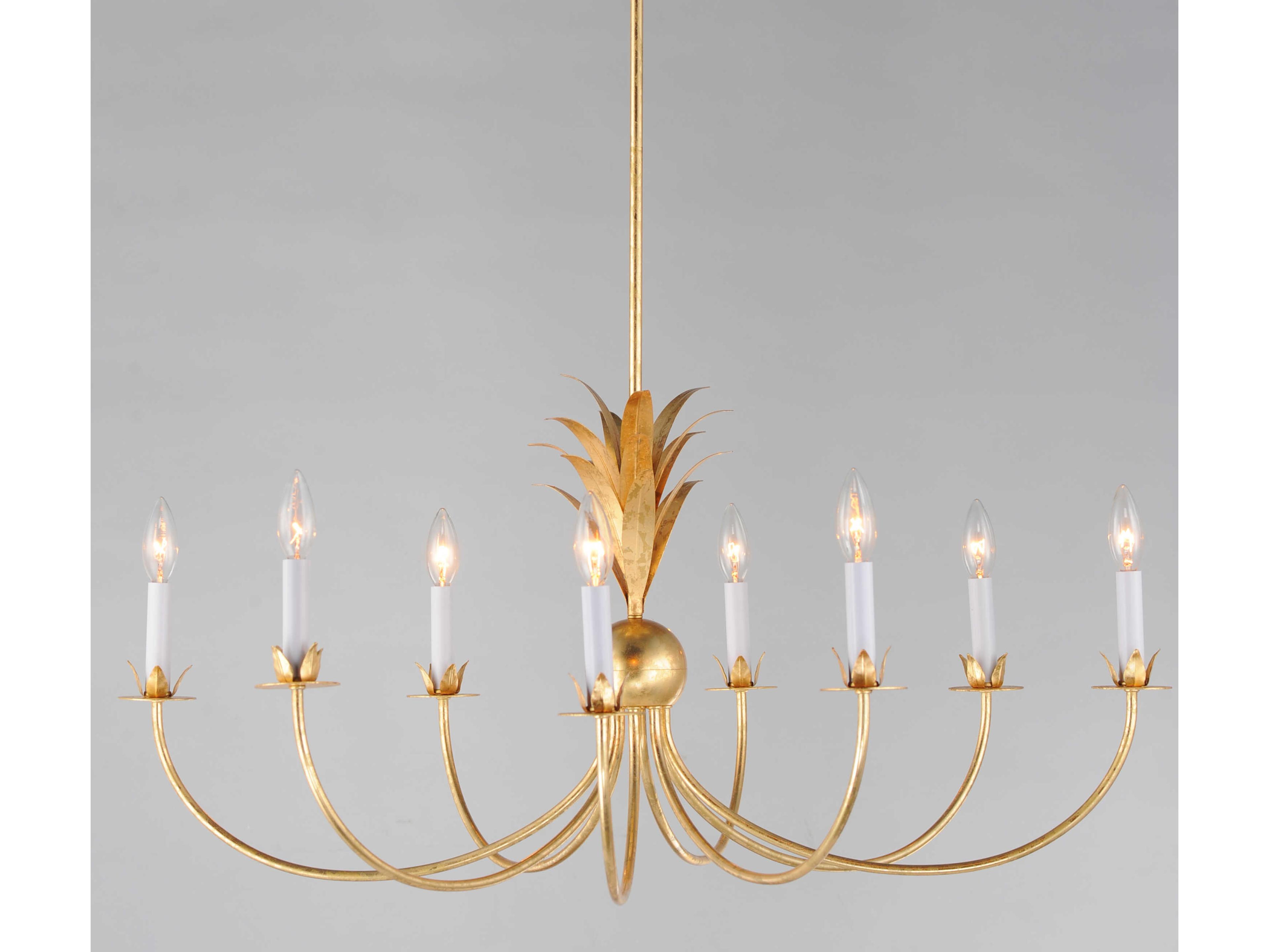 Maxim Lighting Paloma 8-Light Gold Leaf Candelabra Chandelier