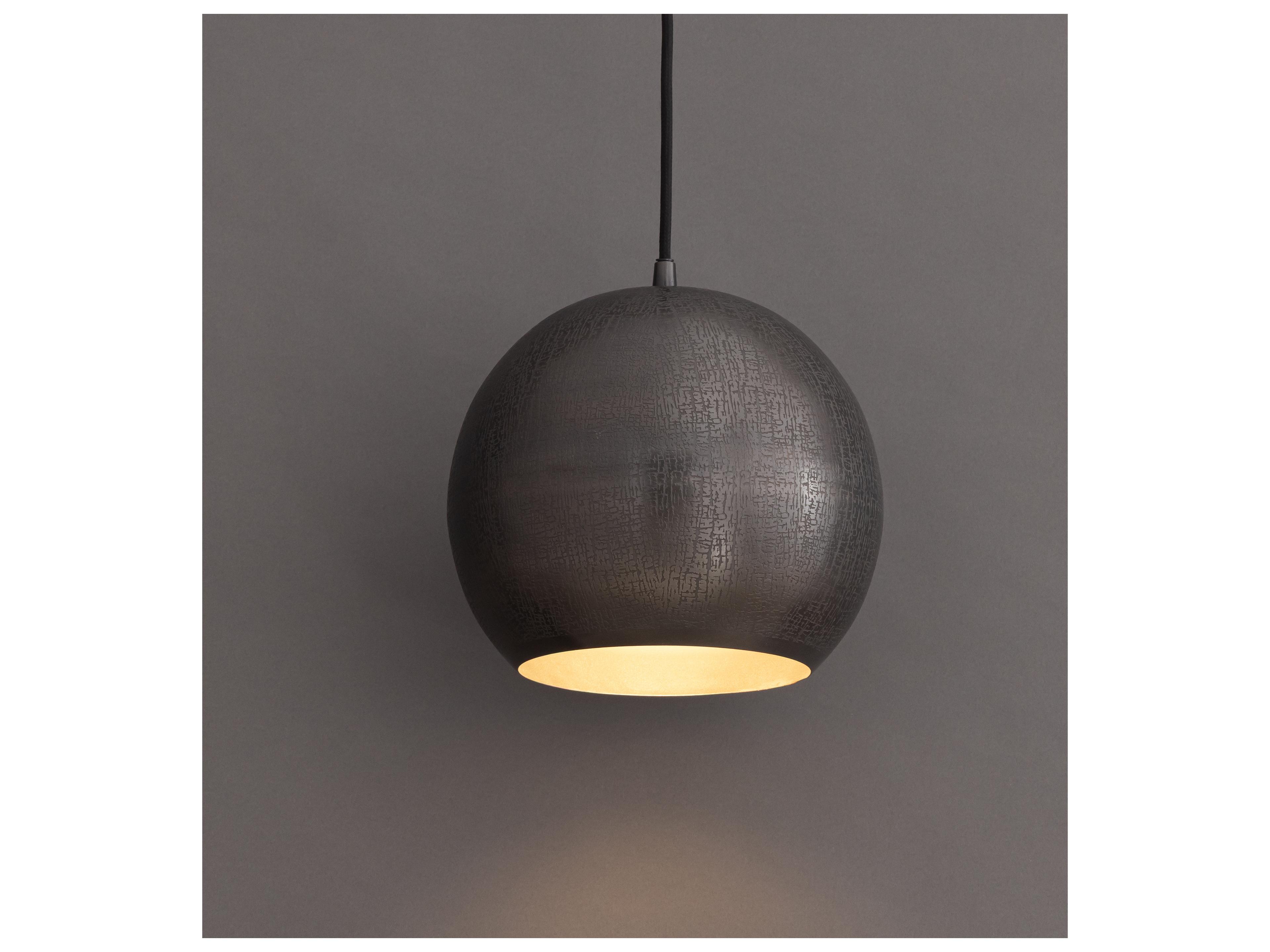 Maxim Lighting Aurelia 1- Light Pewter Gunmetal Globe Pendant