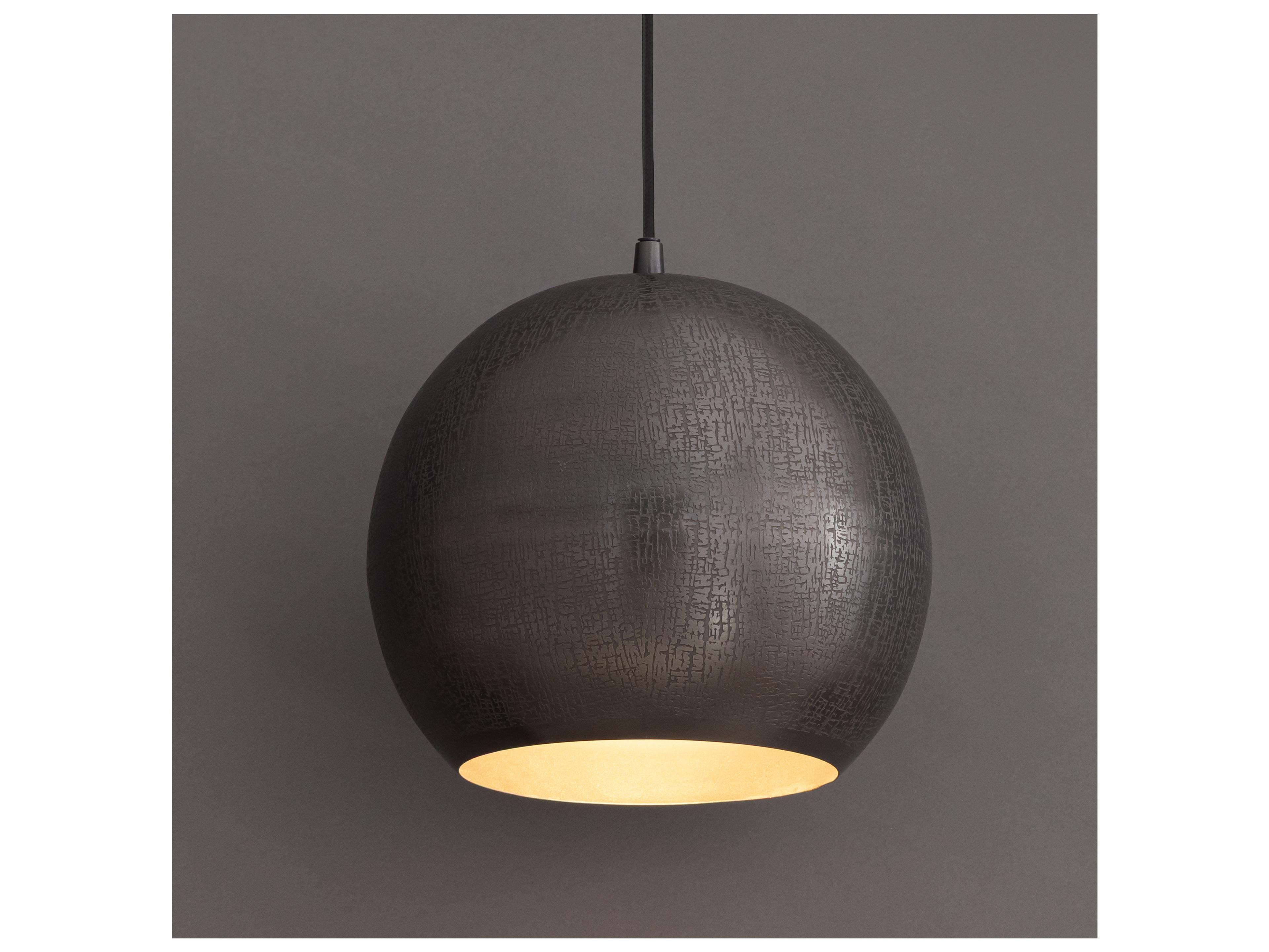 Maxim Lighting Aurelia 1- Light Pewter Gunmetal Globe Pendant