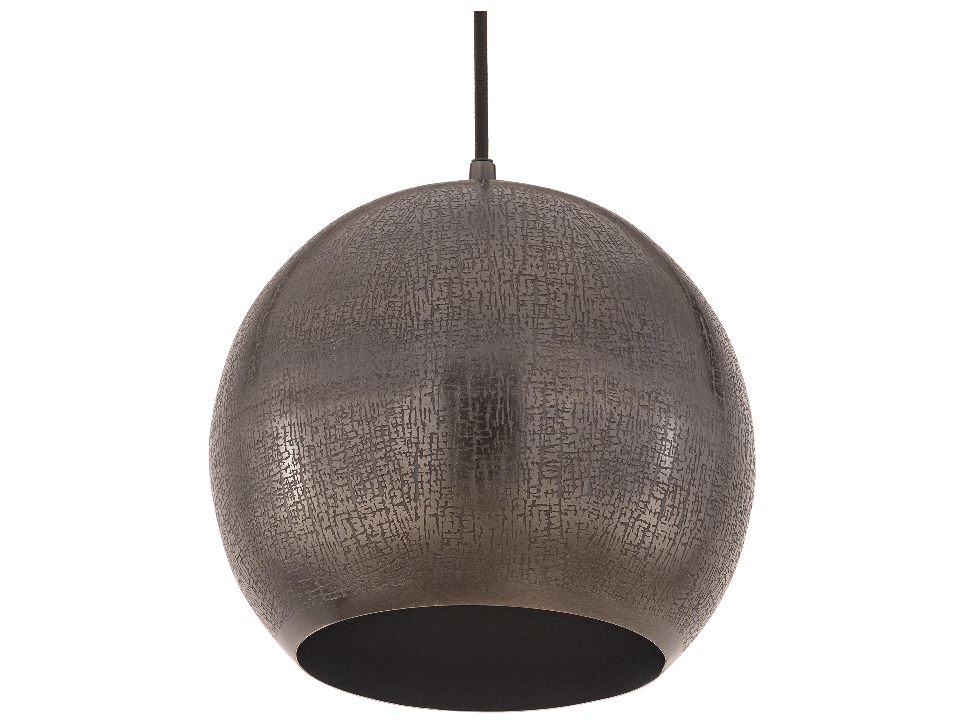Maxim Lighting Aurelia 1- Light Pewter Gunmetal Globe Pendant