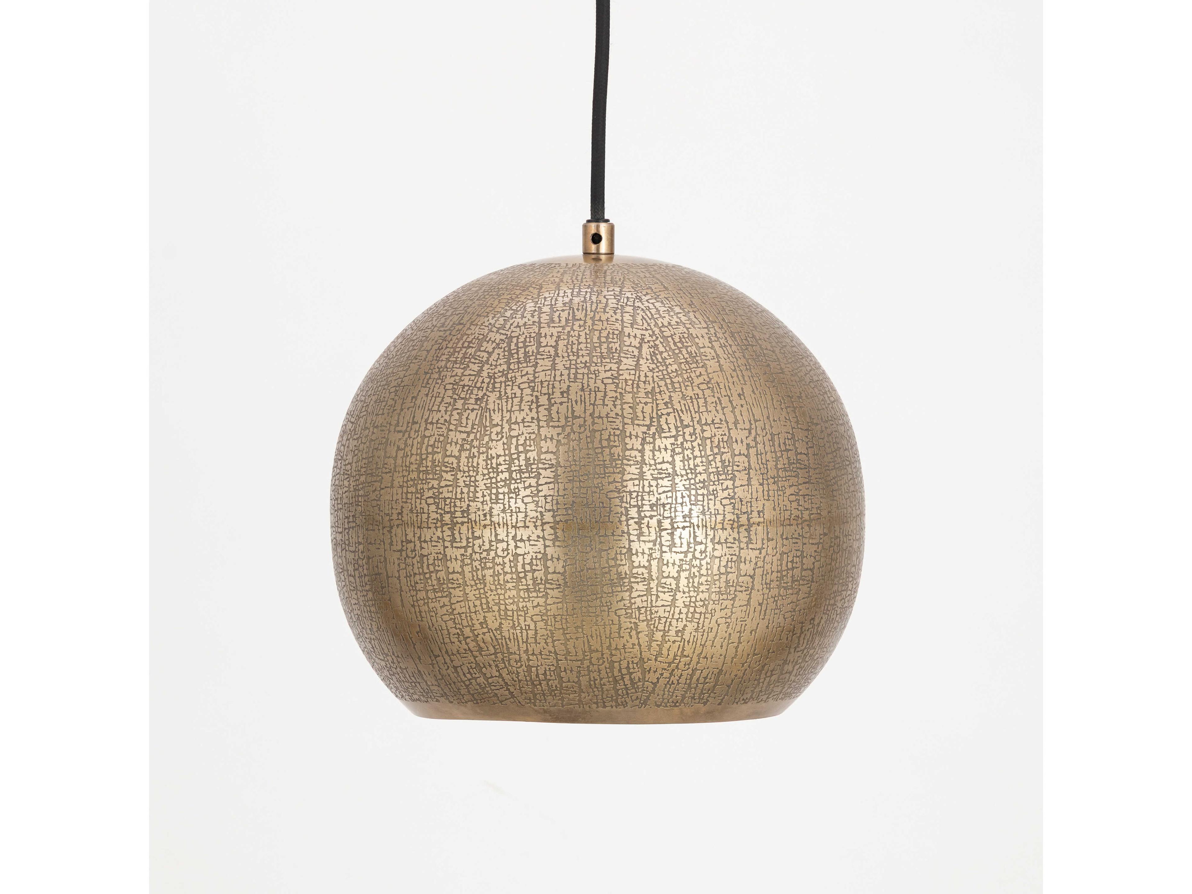 Maxim Lighting Aurelia 1-Light Weathered Brass Globe Mini Pendant