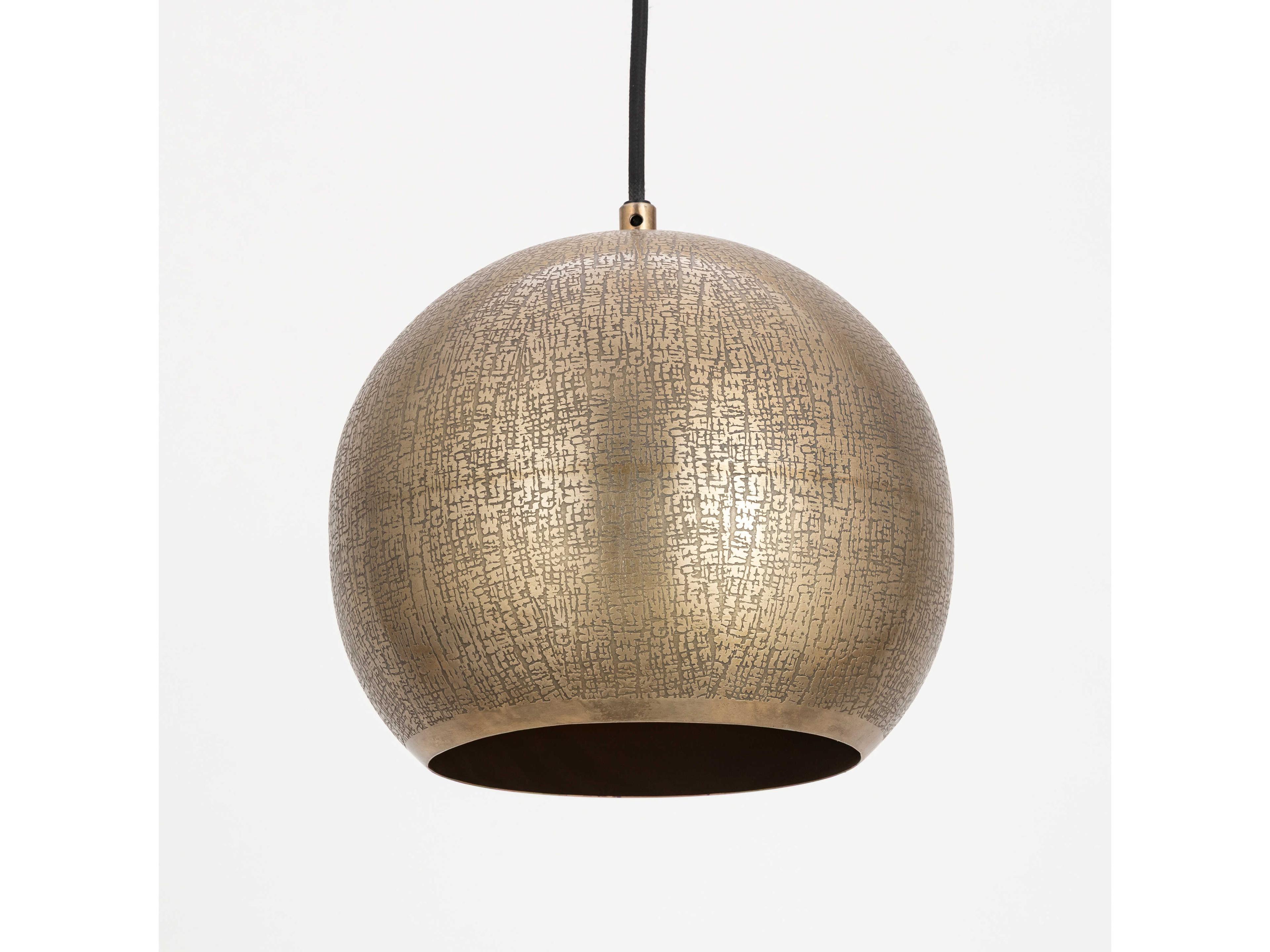 Maxim Lighting Aurelia 1-Light Weathered Brass Globe Mini Pendant