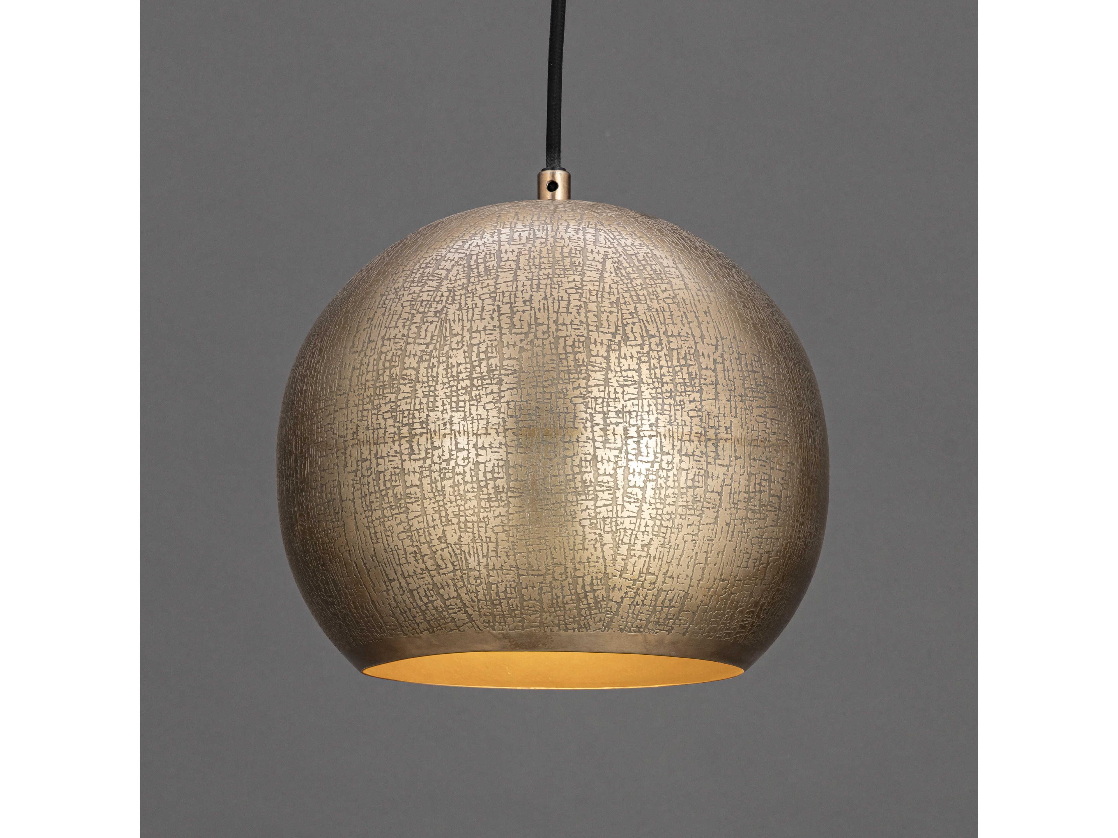 Maxim Lighting Aurelia 1-Light Weathered Brass Globe Mini Pendant