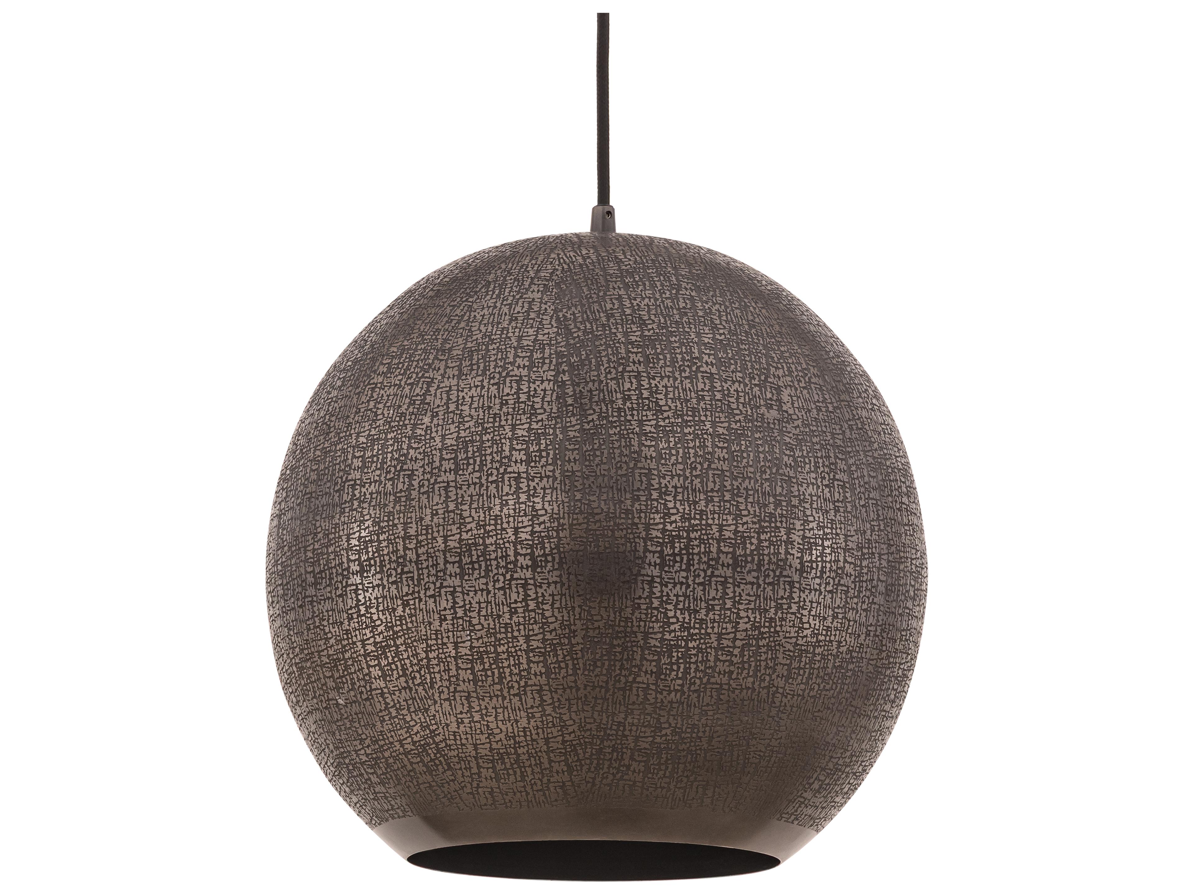 Maxim Lighting Aurelia 1- Light Pewter Bronze Globe Pendant