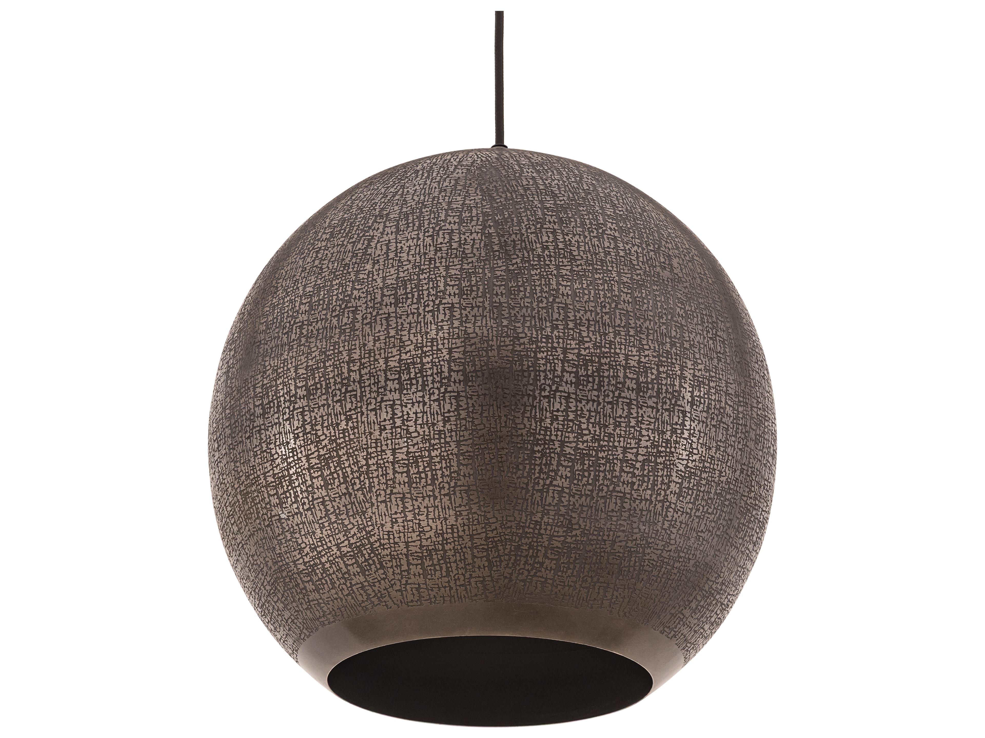 Maxim Lighting Aurelia 1- Light Pewter Bronze Globe Pendant