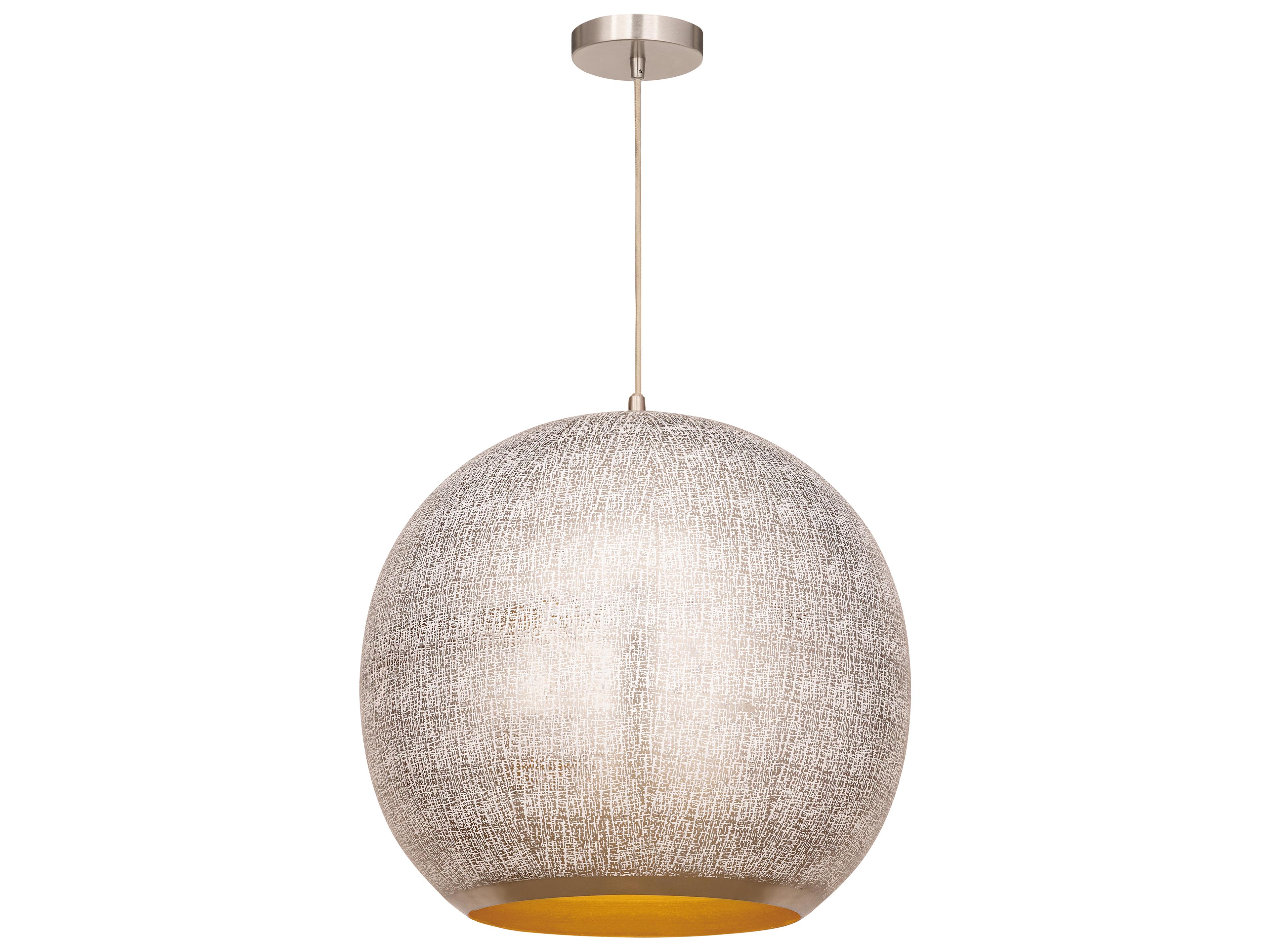 Aurelia 1- Light Arctic White Globe Pendant