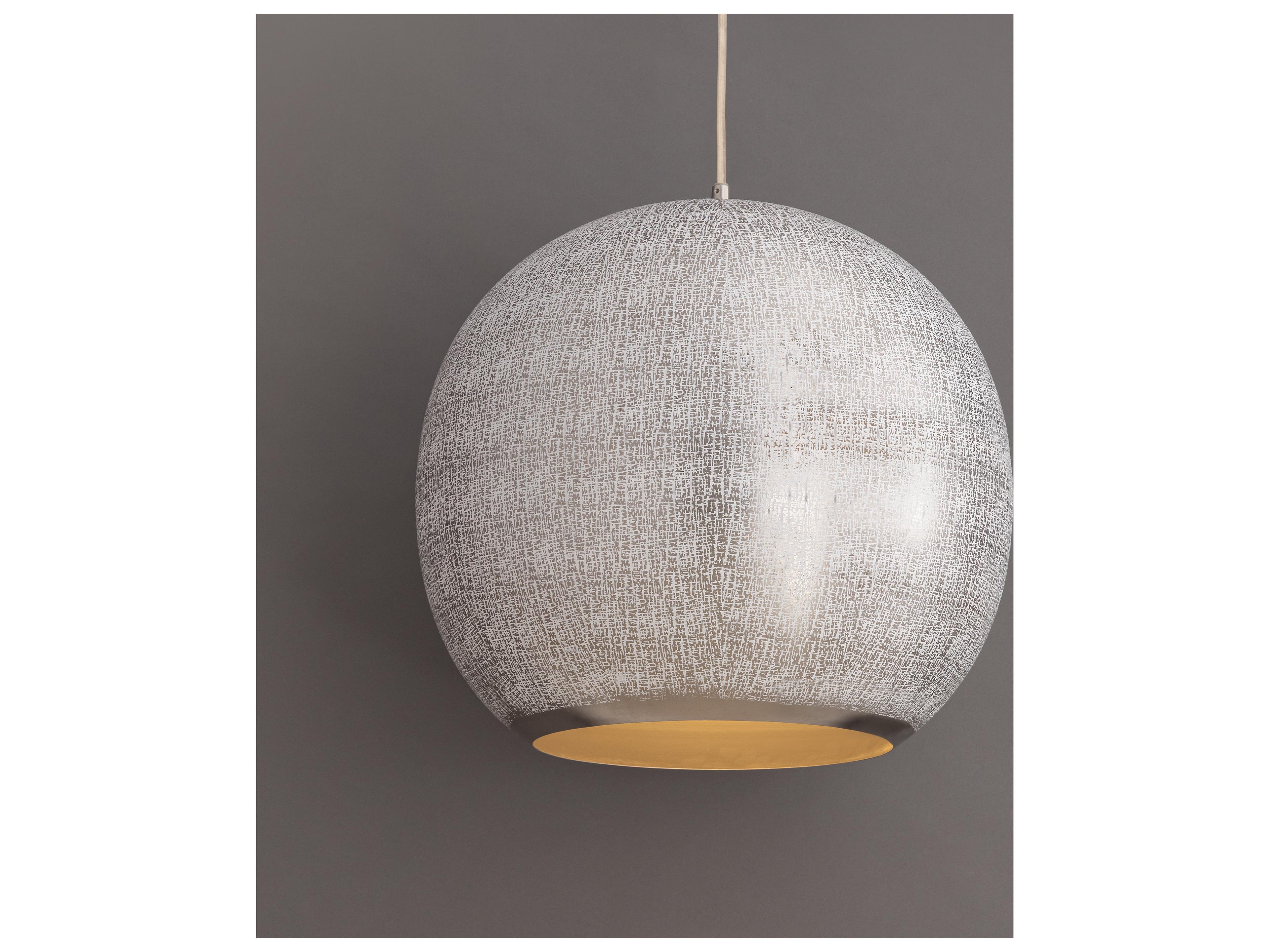 Maxim Lighting Aurelia 1- Light Arctic White Globe Pendant