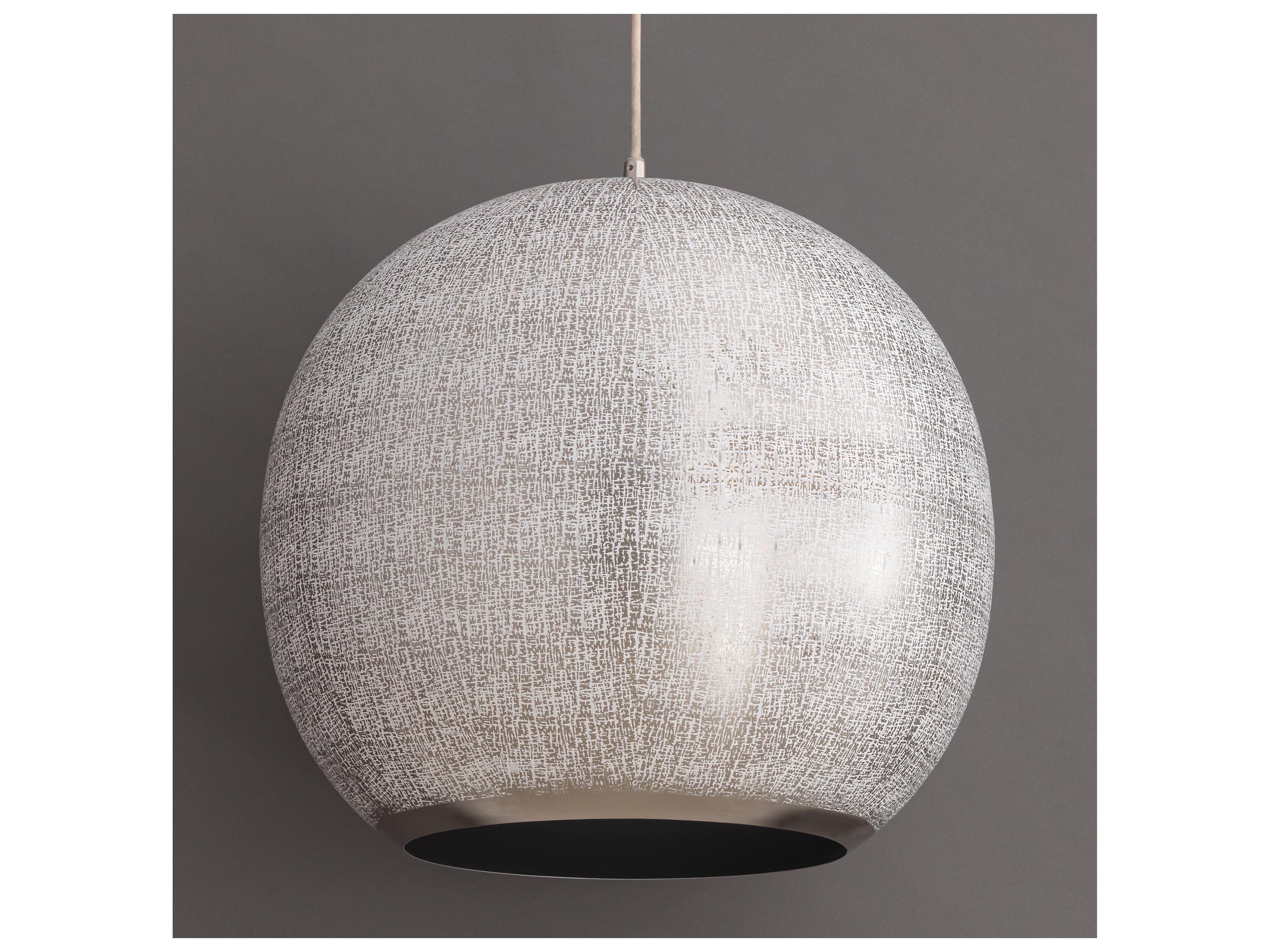 Maxim Lighting Aurelia 1- Light Arctic White Globe Pendant