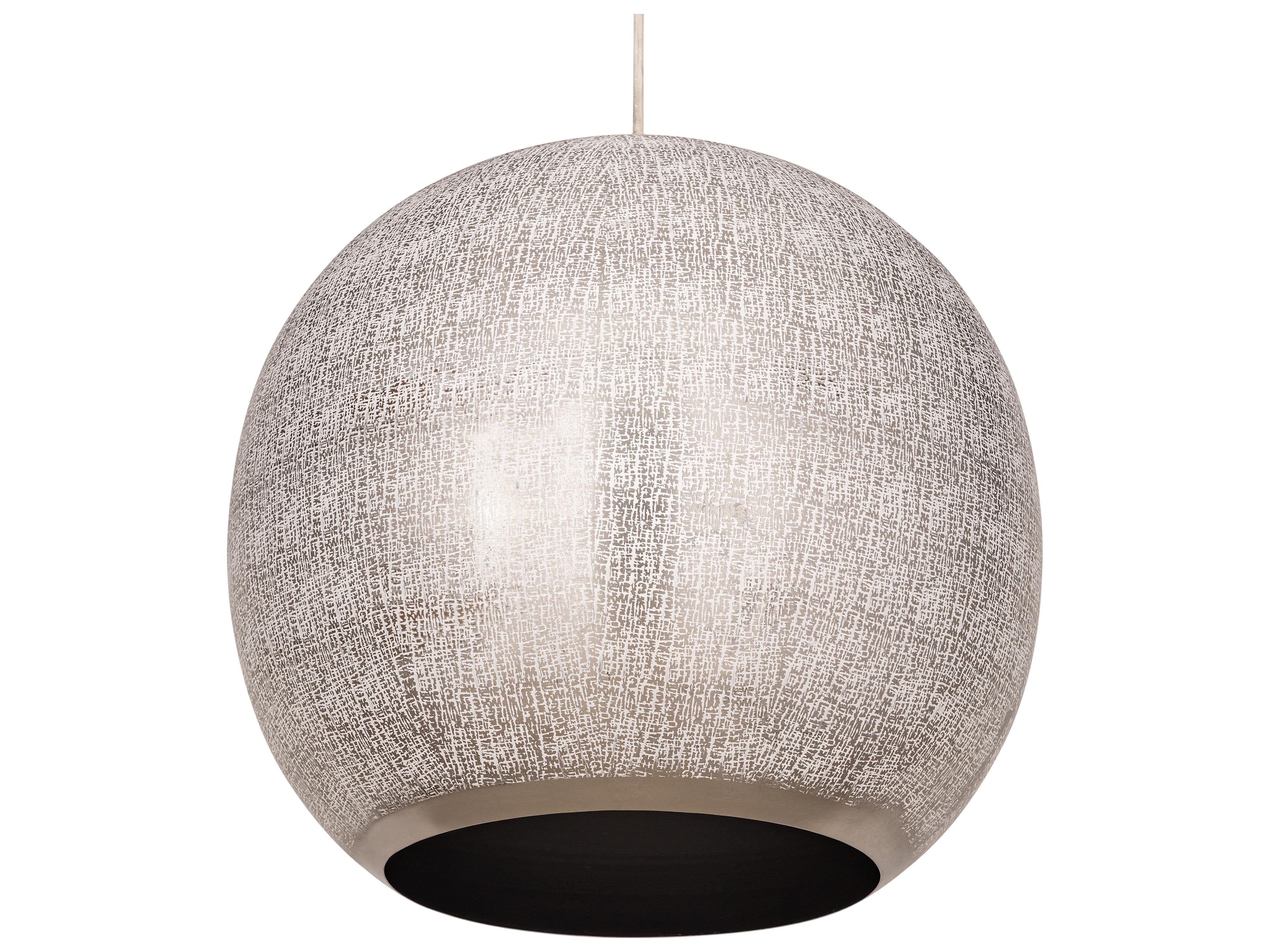 Maxim Lighting Aurelia 1- Light Arctic White Globe Pendant