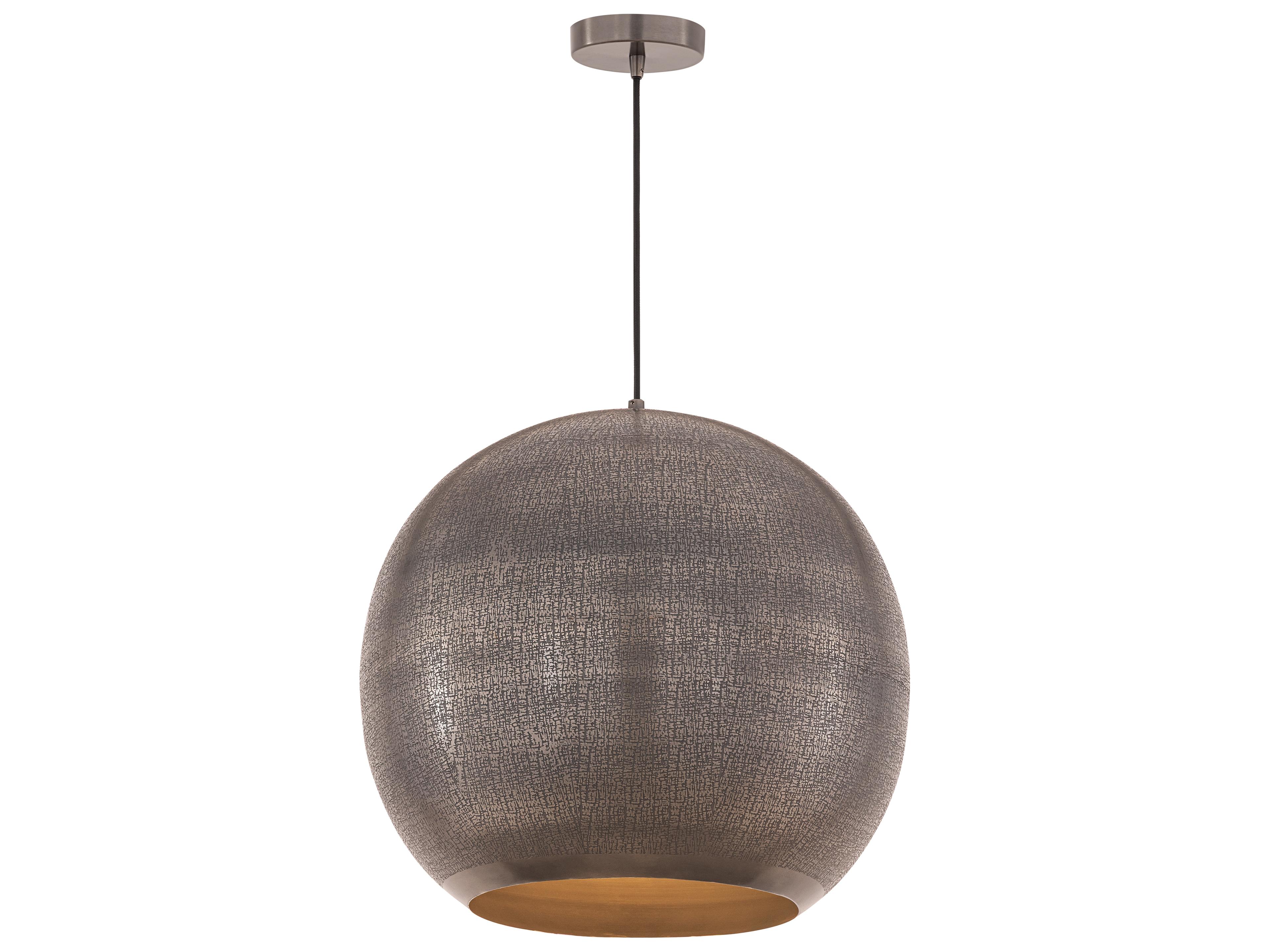 Aurelia 1- Light Pewter Bronze Globe Pendant
