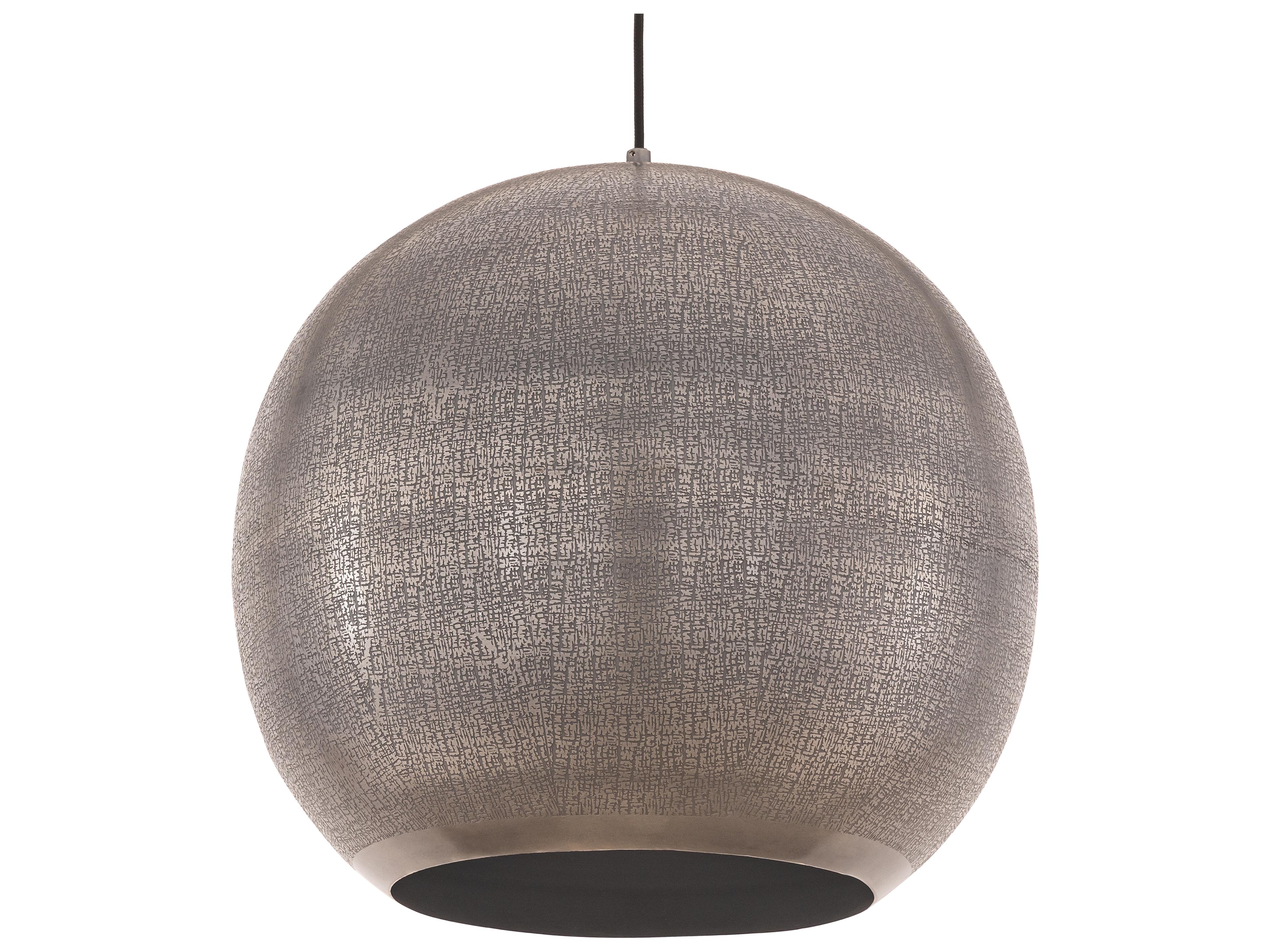 Maxim Lighting Aurelia 1- Light Pewter Bronze Globe Pendant
