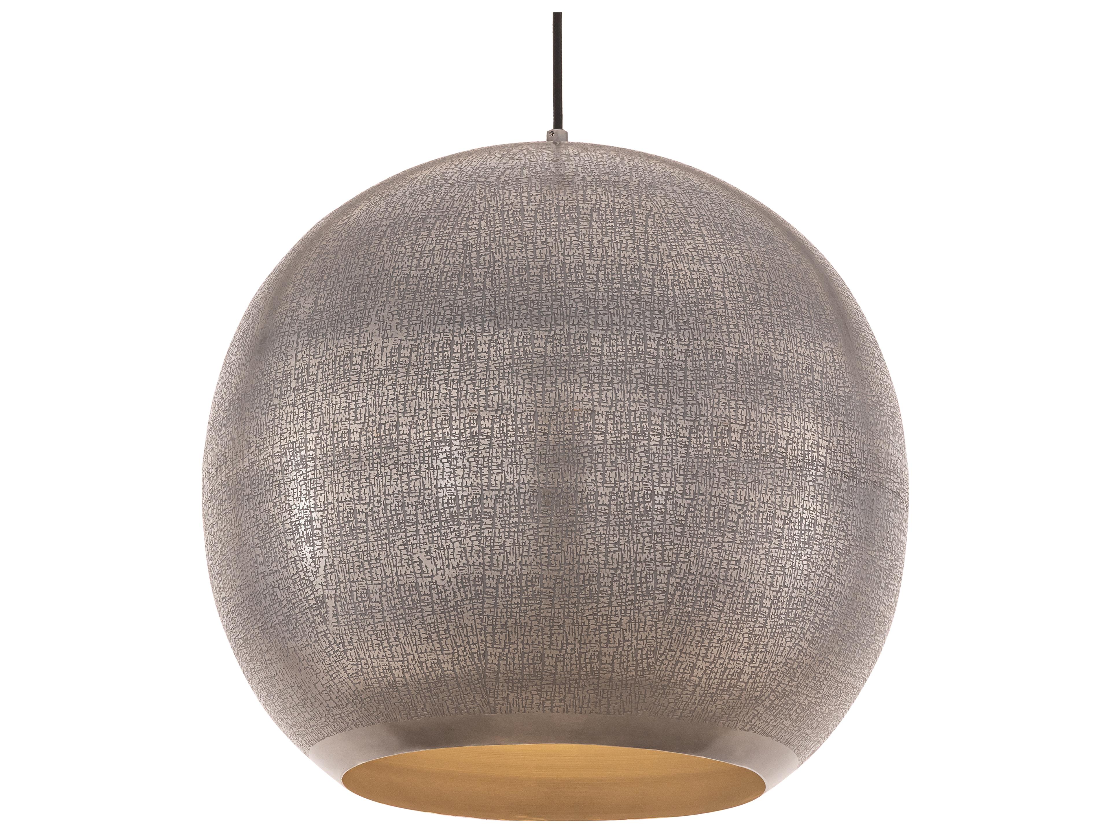 Maxim Lighting Aurelia 1- Light Pewter Bronze Globe Pendant