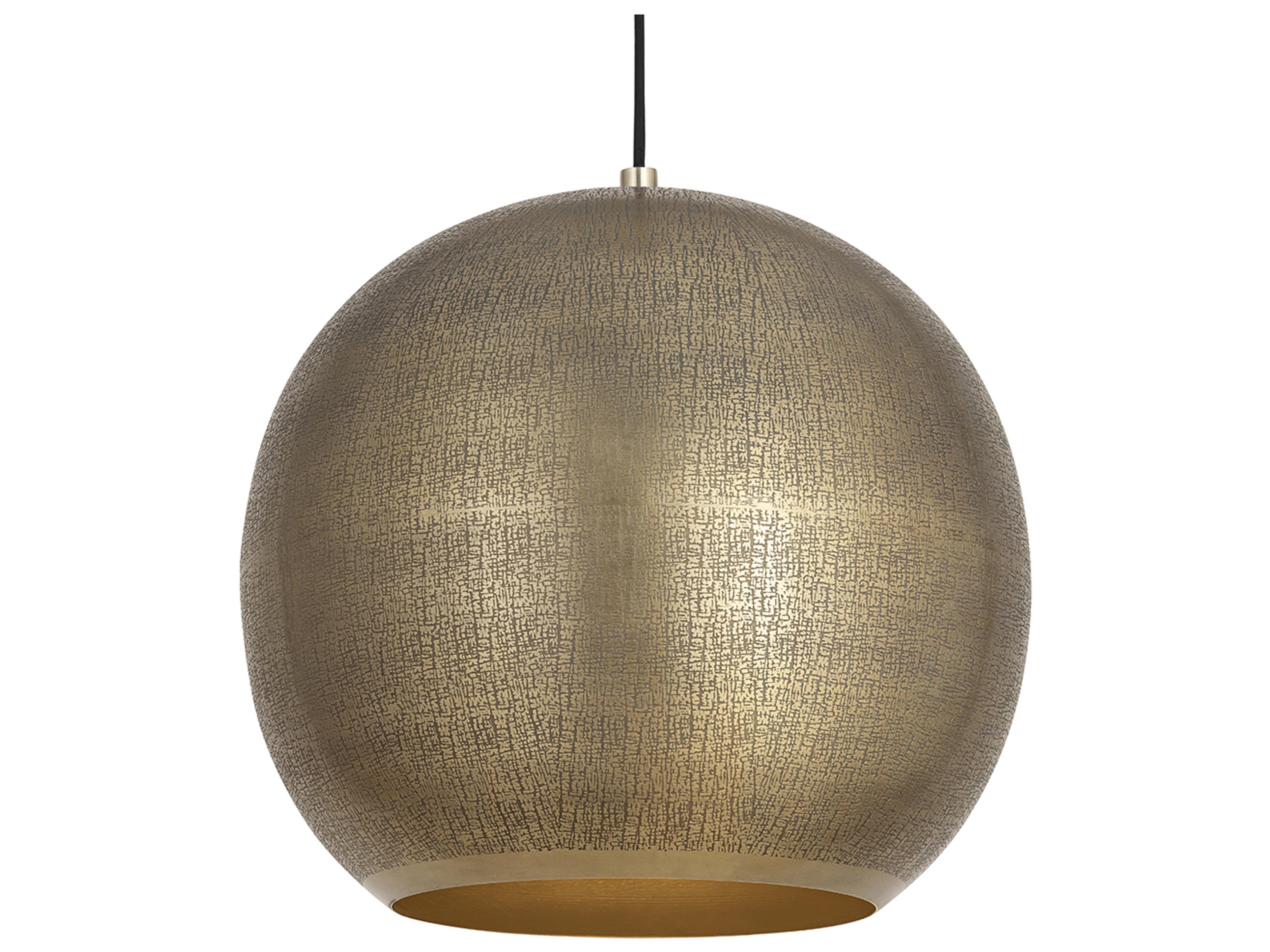 Aurelia 1-Light Weathered Brass Pendant