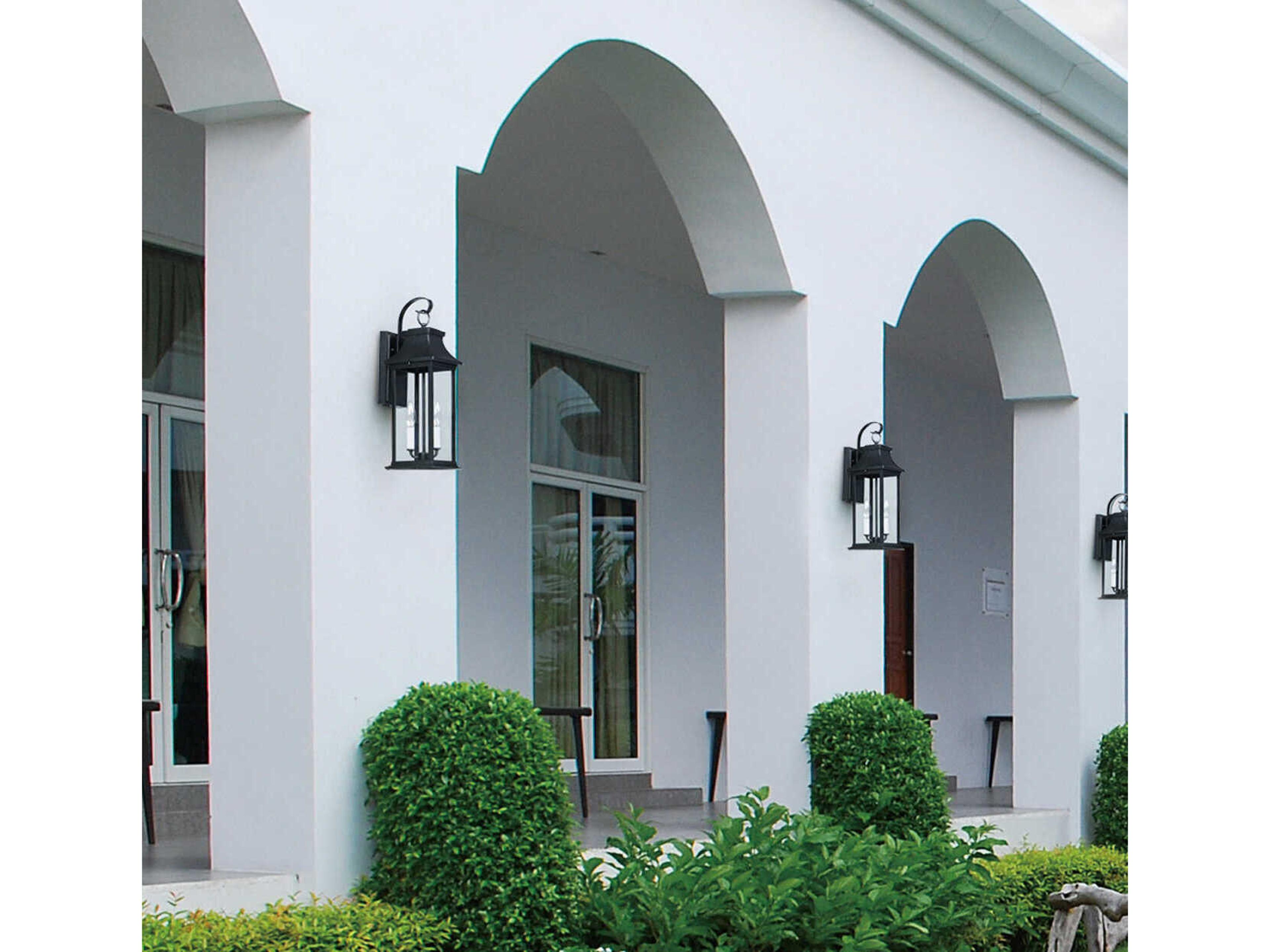 Maxim Lighting Vicksburg 3 - Light Glass Outdoor Wall Light