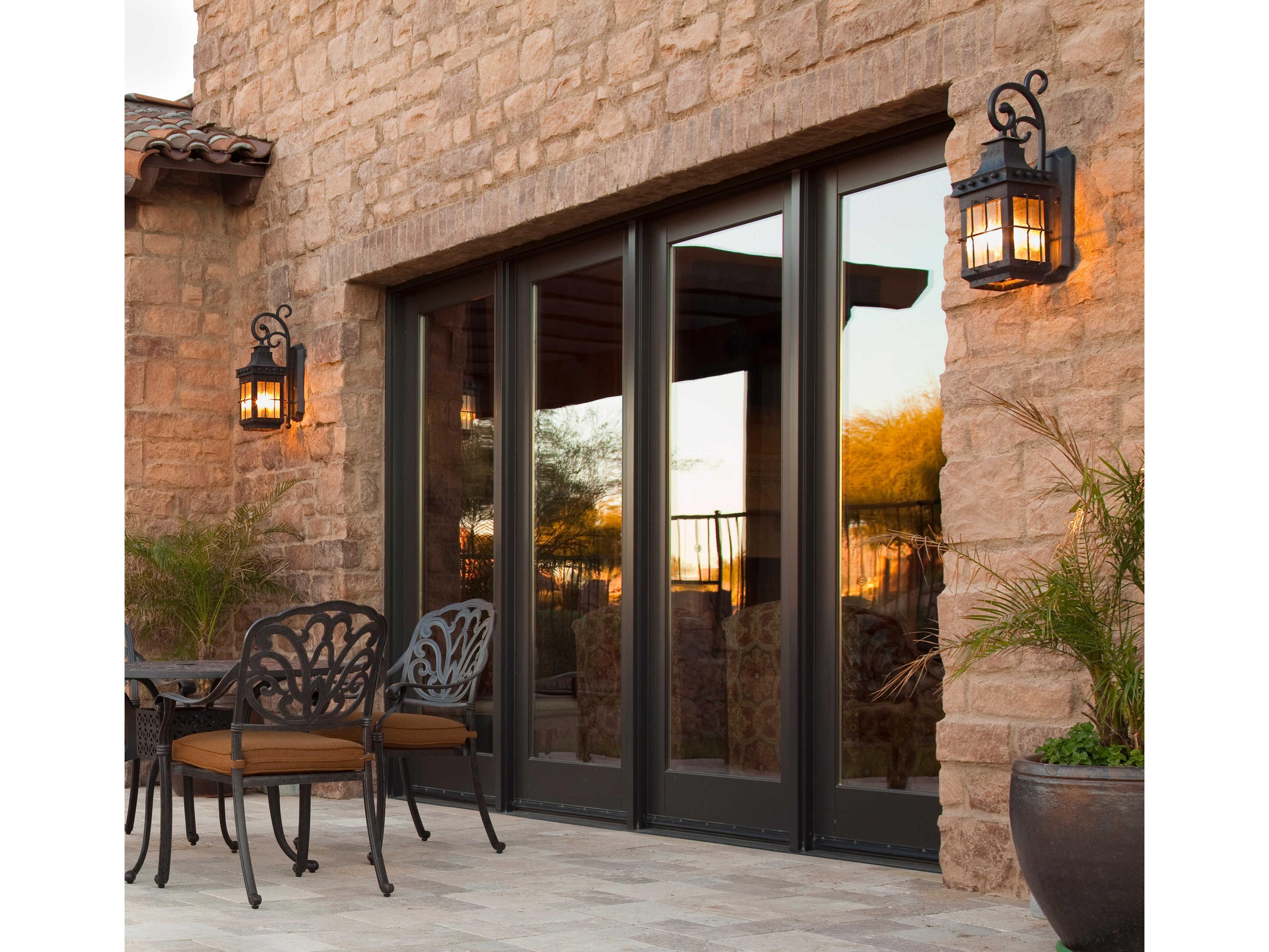 Maxim Lighting Nantucket & Seedy Glass Incandescent Outdoor Wall Light