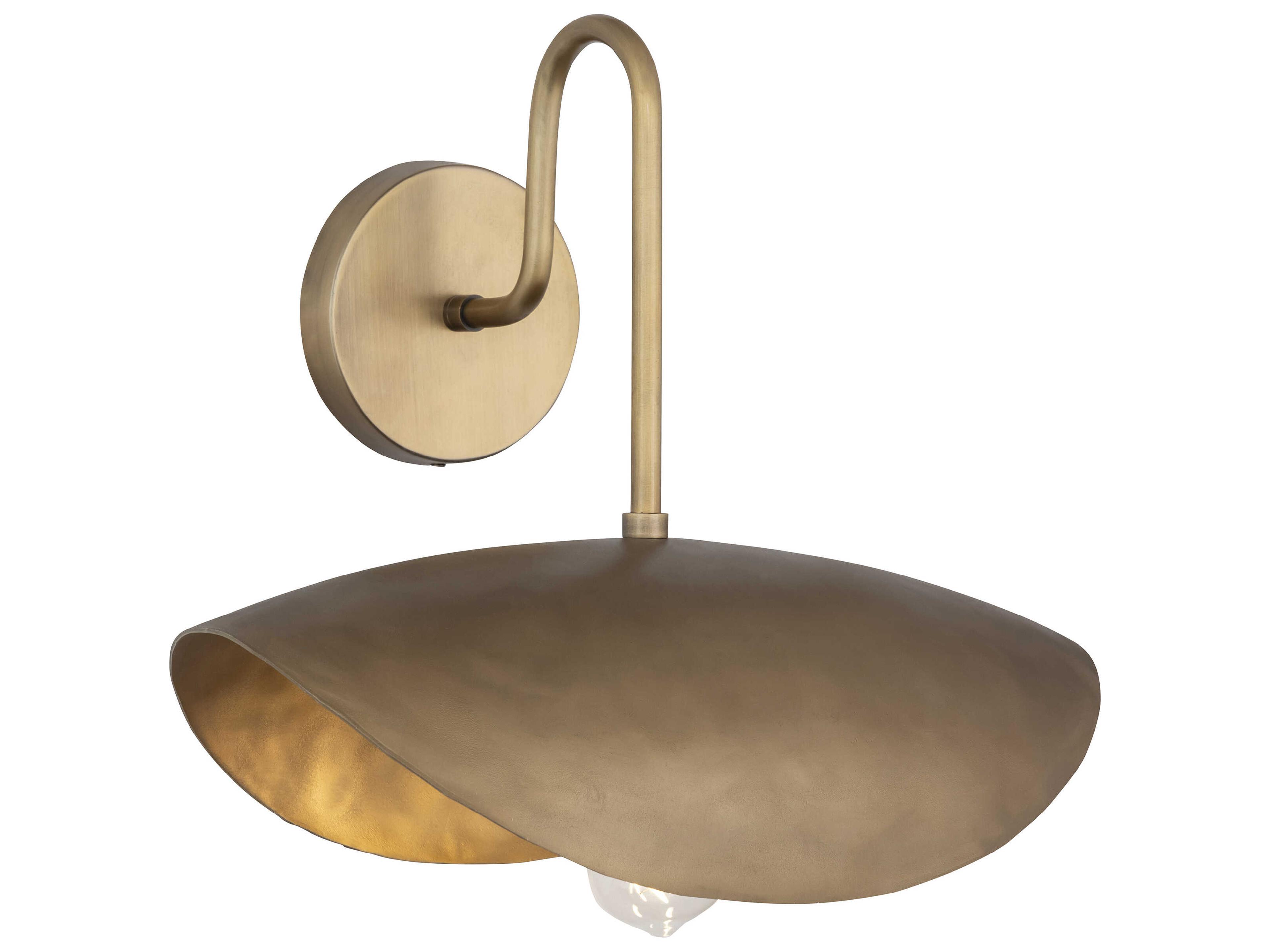 Denarii 1-Light Natural Gold Wall Sconce