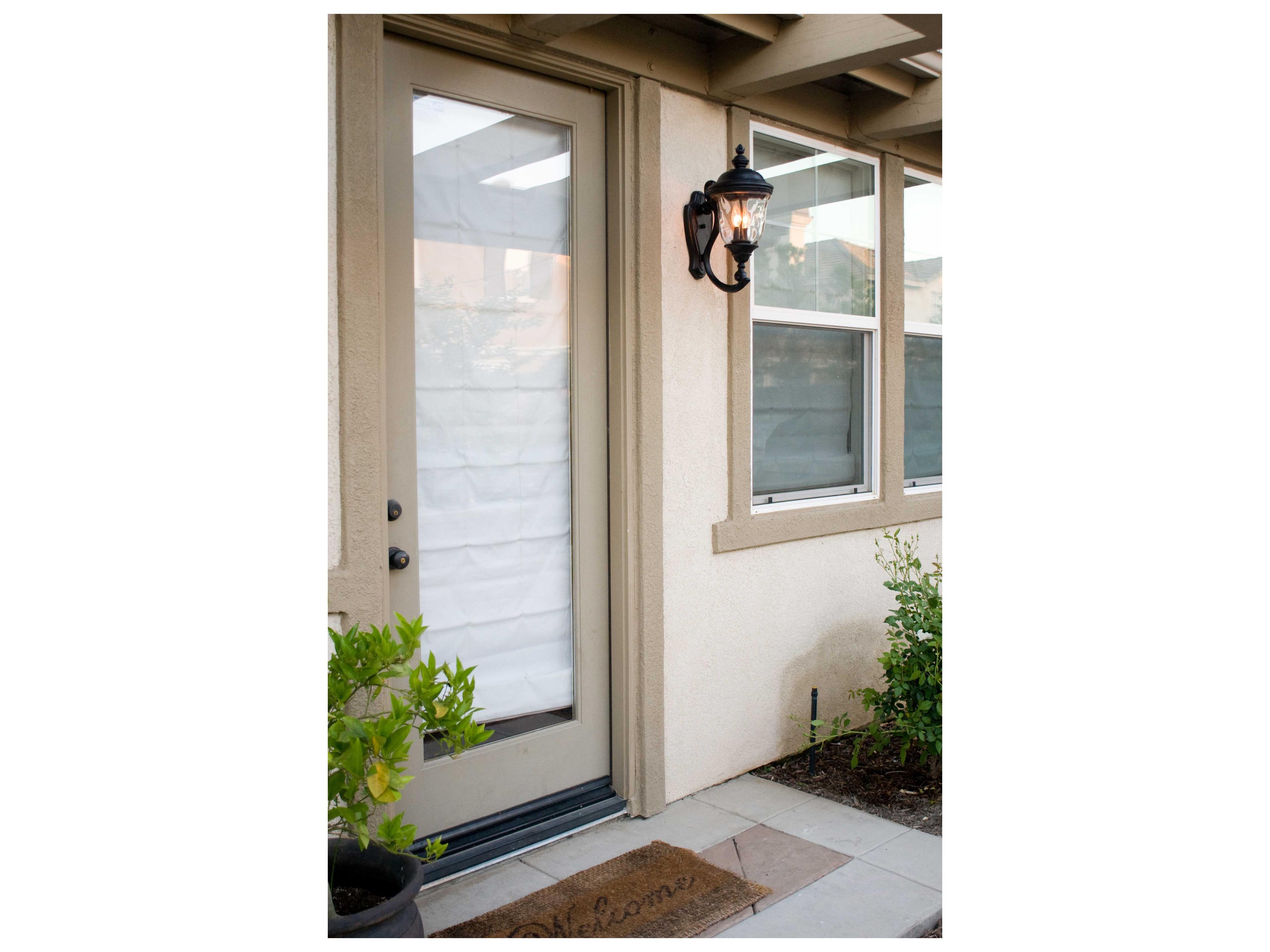 Maxim Lighting Carriage House DC & Water Glass Incandescent Outdoor Wall Light