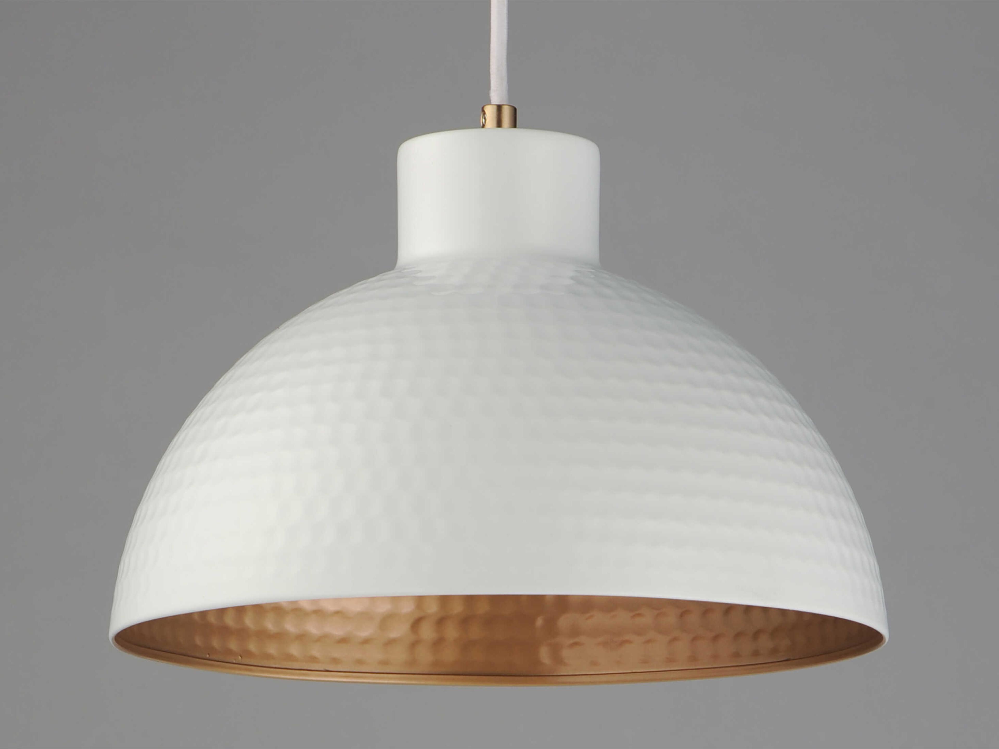 Maxim Lighting Rockport 1-Light White Natural Aged Brass Mini Pendant