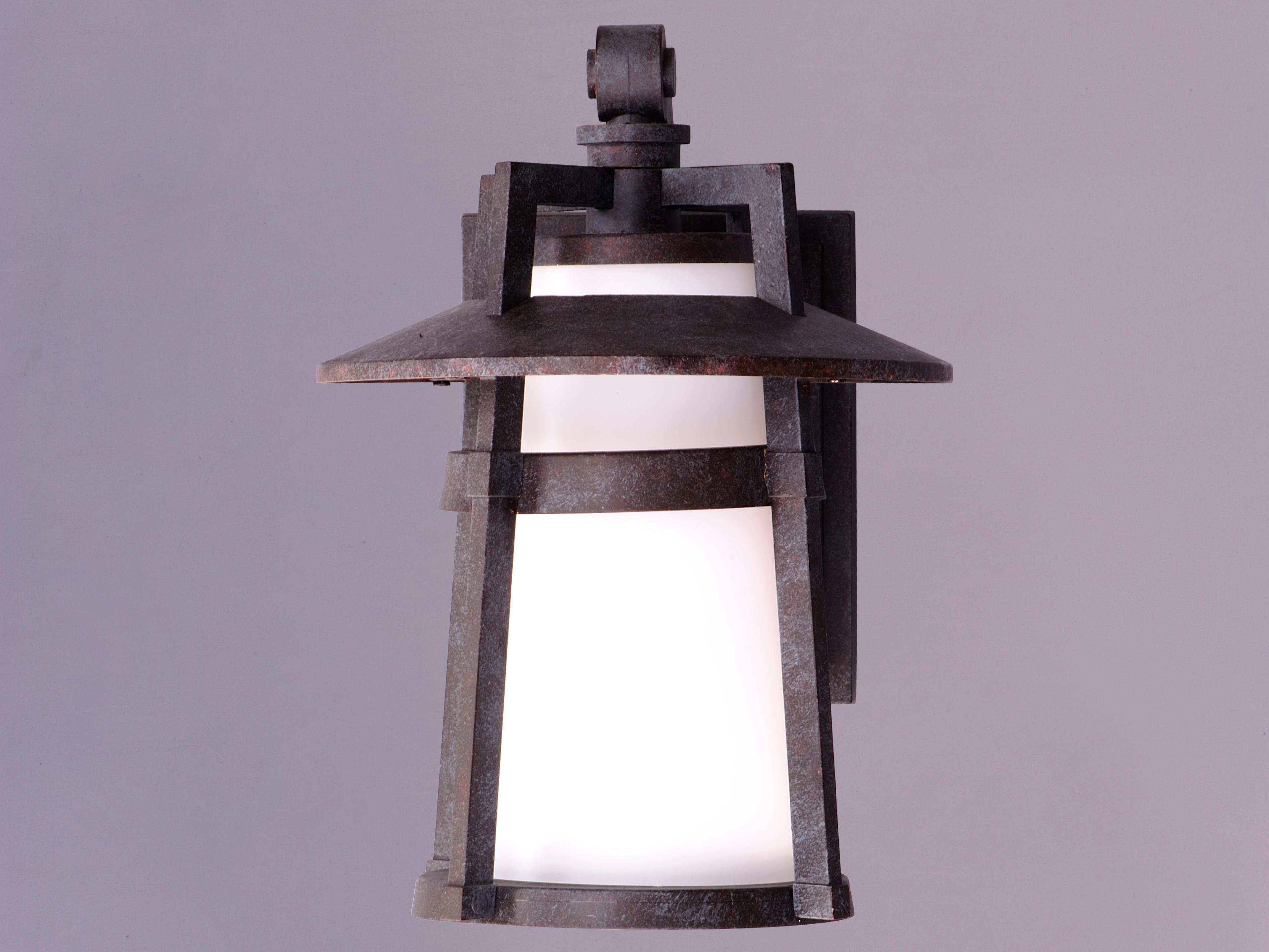 Maxim Lighting Calistoga & Satin White Glass Incandescent Outdoor Wall Light