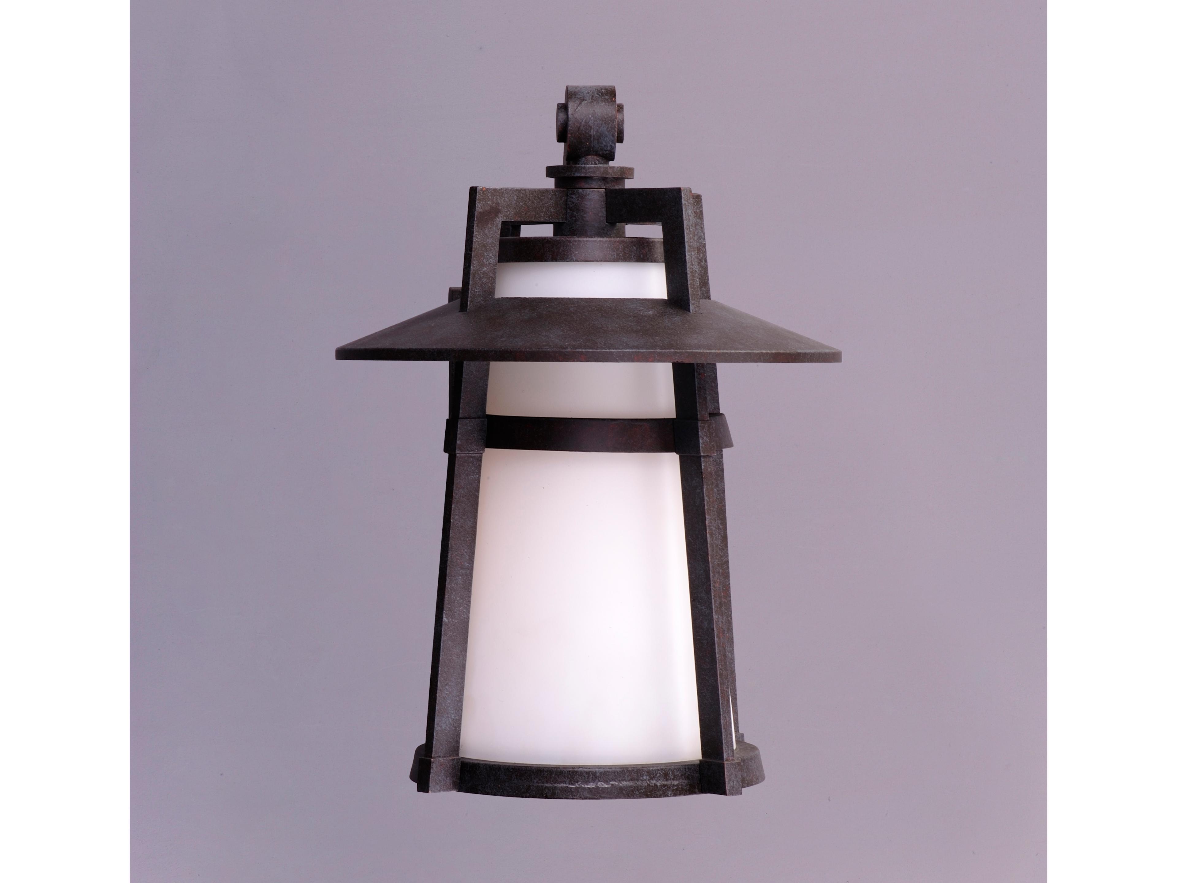 Maxim Lighting Calistoga & Satin White Glass Incandescent Outdoor Wall Light