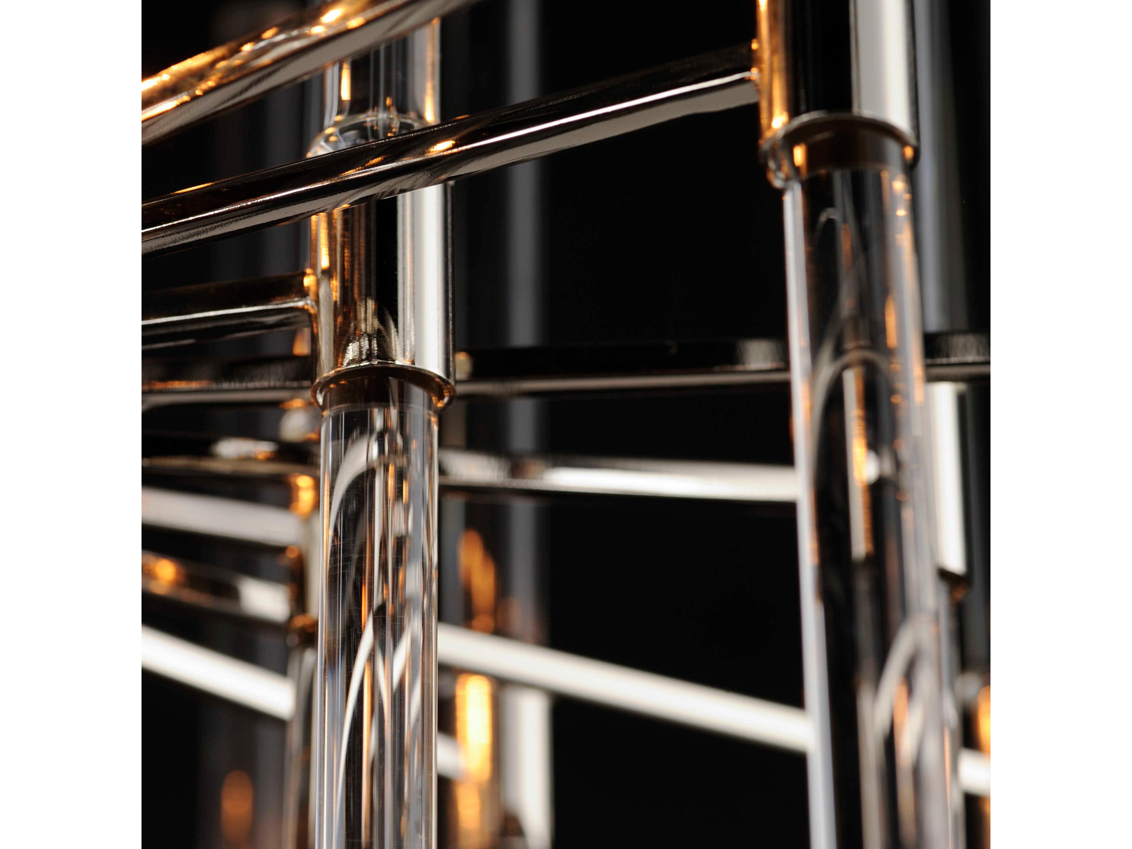 Maxim Lighting Divine 8-Light Polished Nickel Glass Linear Pendant