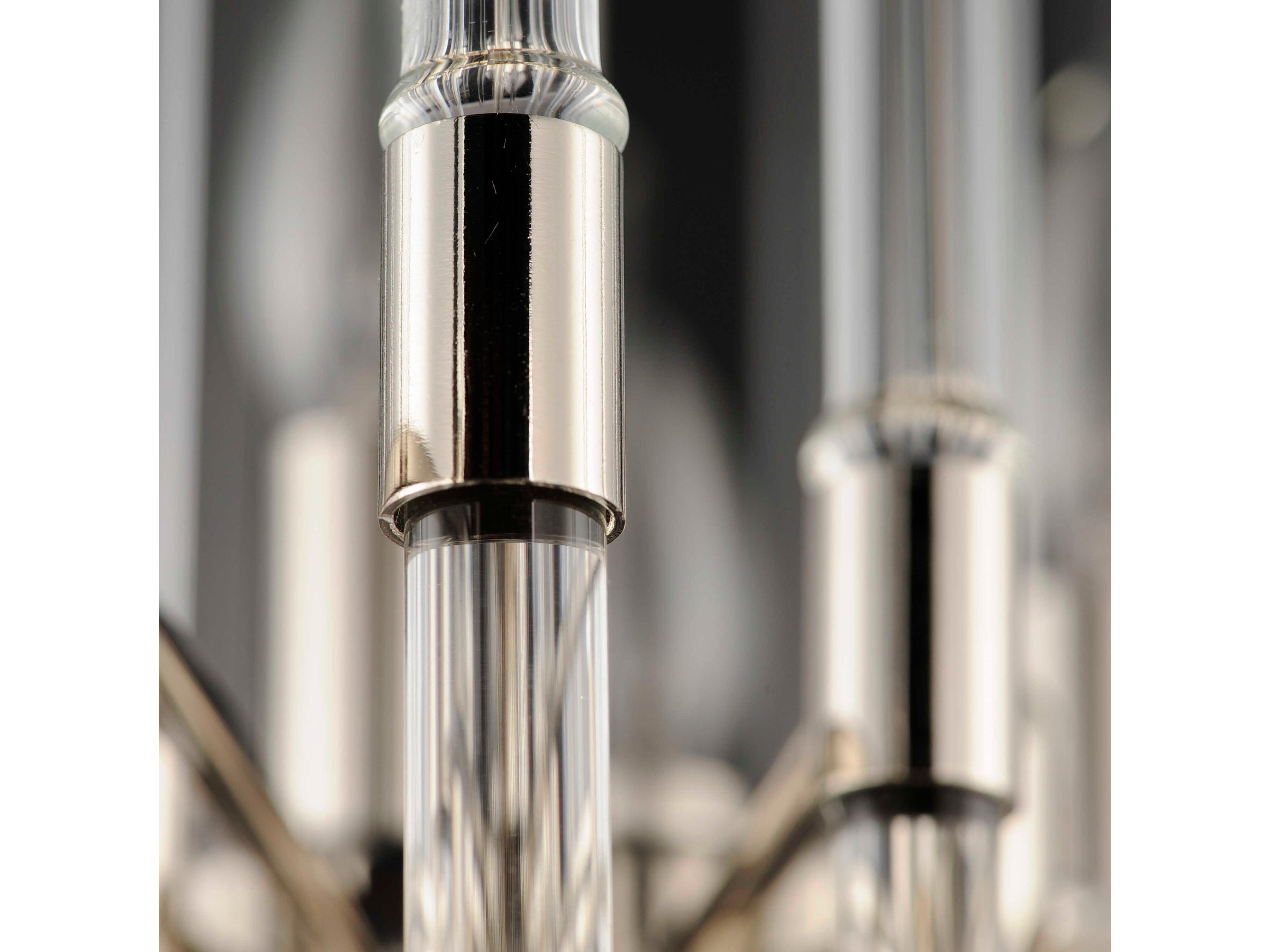 Maxim Lighting Divine 8-Light Polished Nickel Glass Linear Pendant