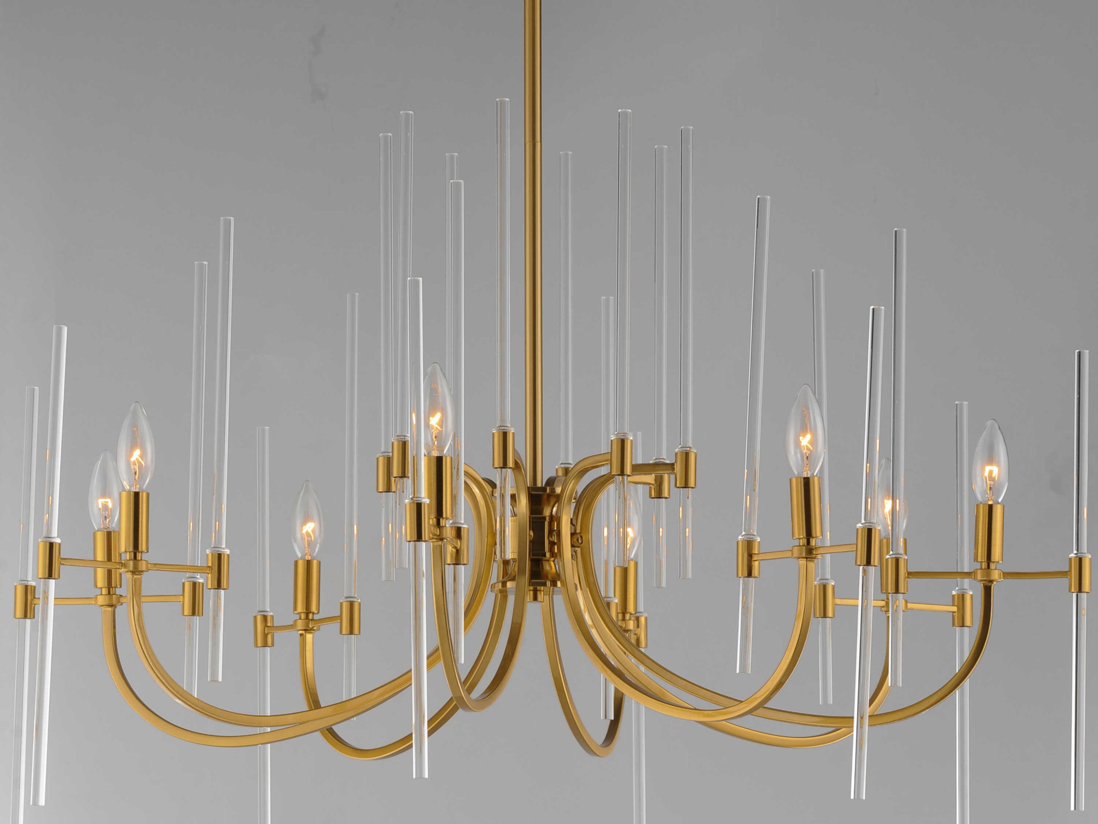 Maxim Lighting Divine 8-Light Heritage Brass Candelabra Chandelier