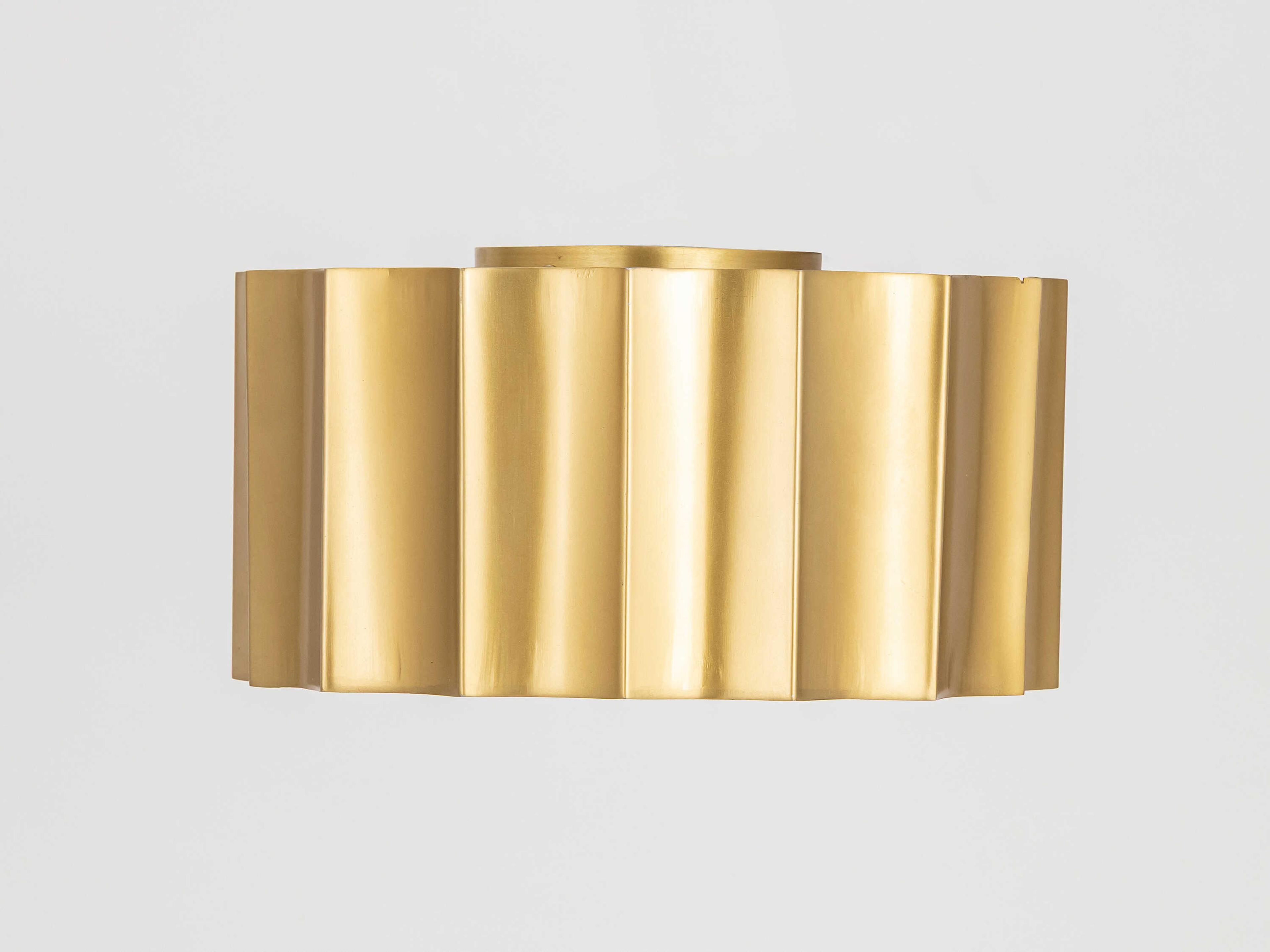 Maxim Lighting Allegra 2-Light Weathered Brass Geometric Flush Mount