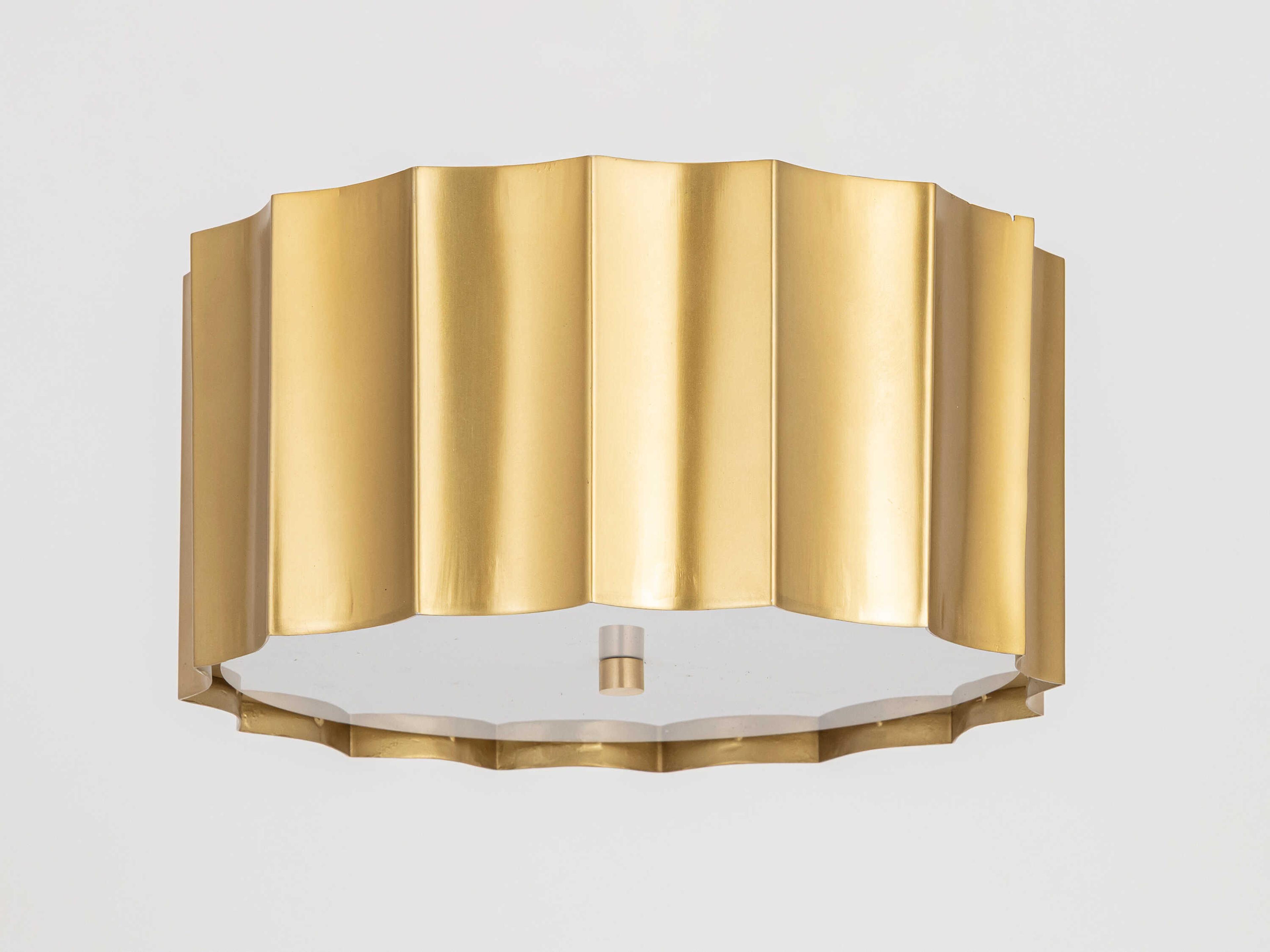 Maxim Lighting Allegra 2-Light Weathered Brass Geometric Flush Mount