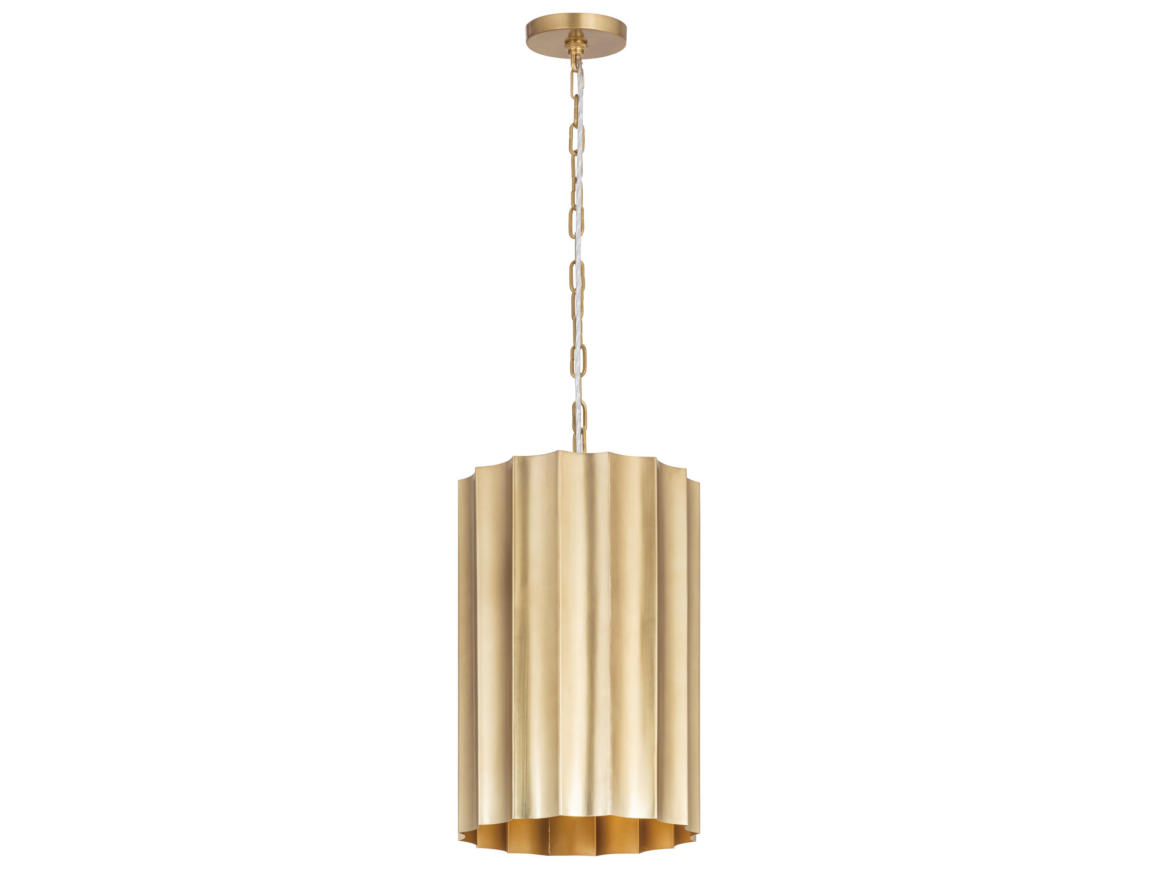 Allegra 1-Light Weathered Brass Cylinder Geometric Mini Pendant