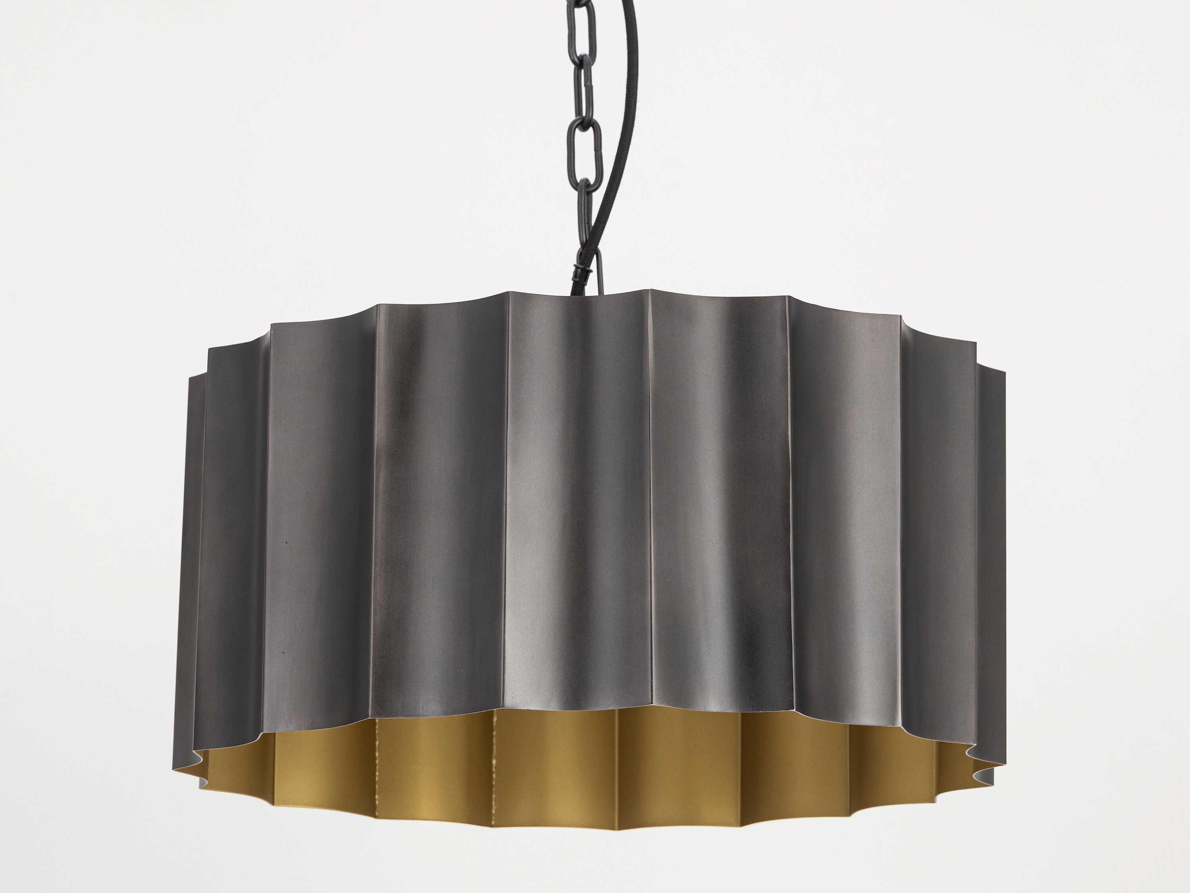 Maxim Lighting Allegra 1-Light Gunmetal Gold Geometric Pendant
