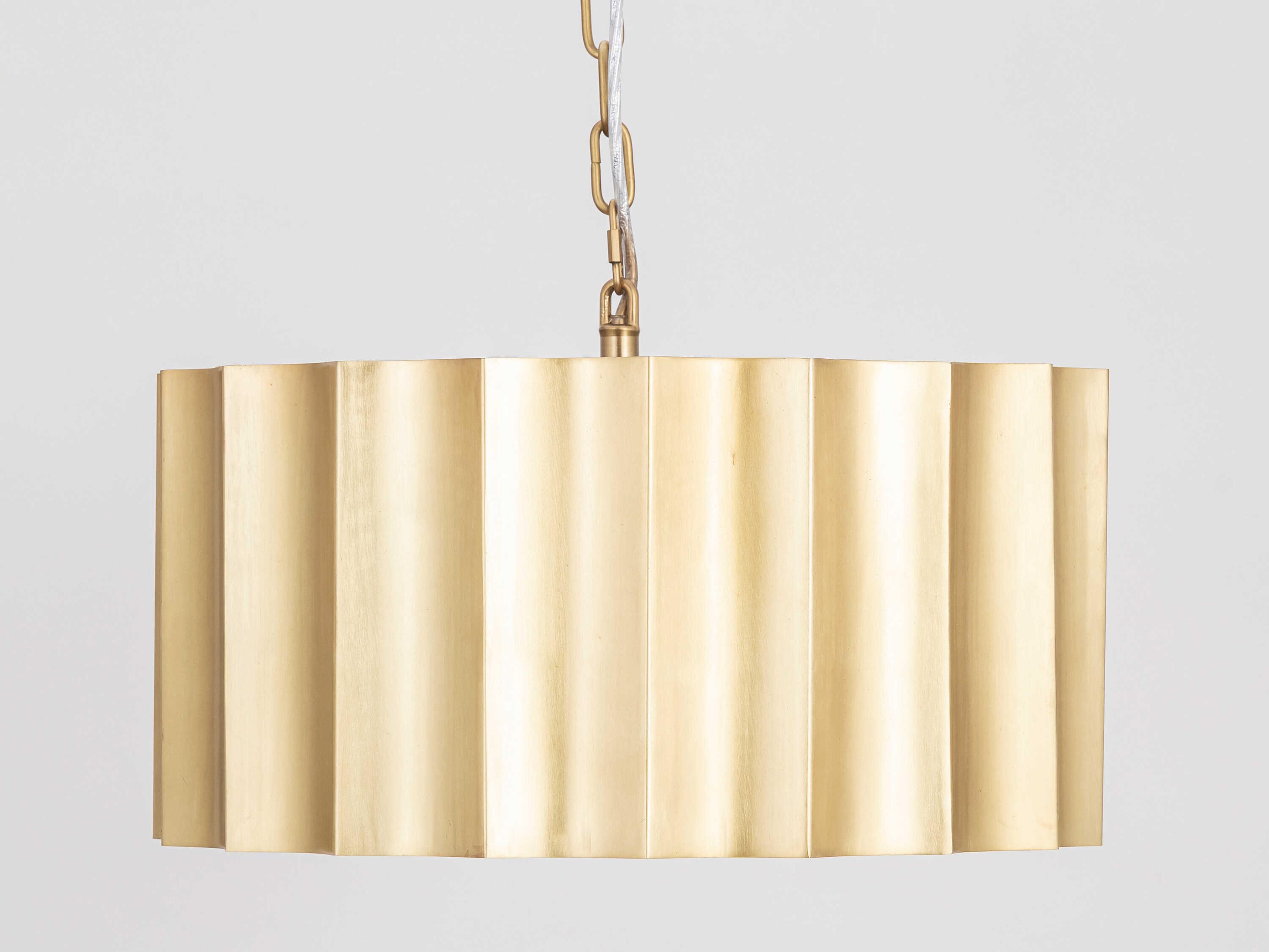 Maxim Lighting Allegra 1-Light Weathered Brass Geometric Pendant