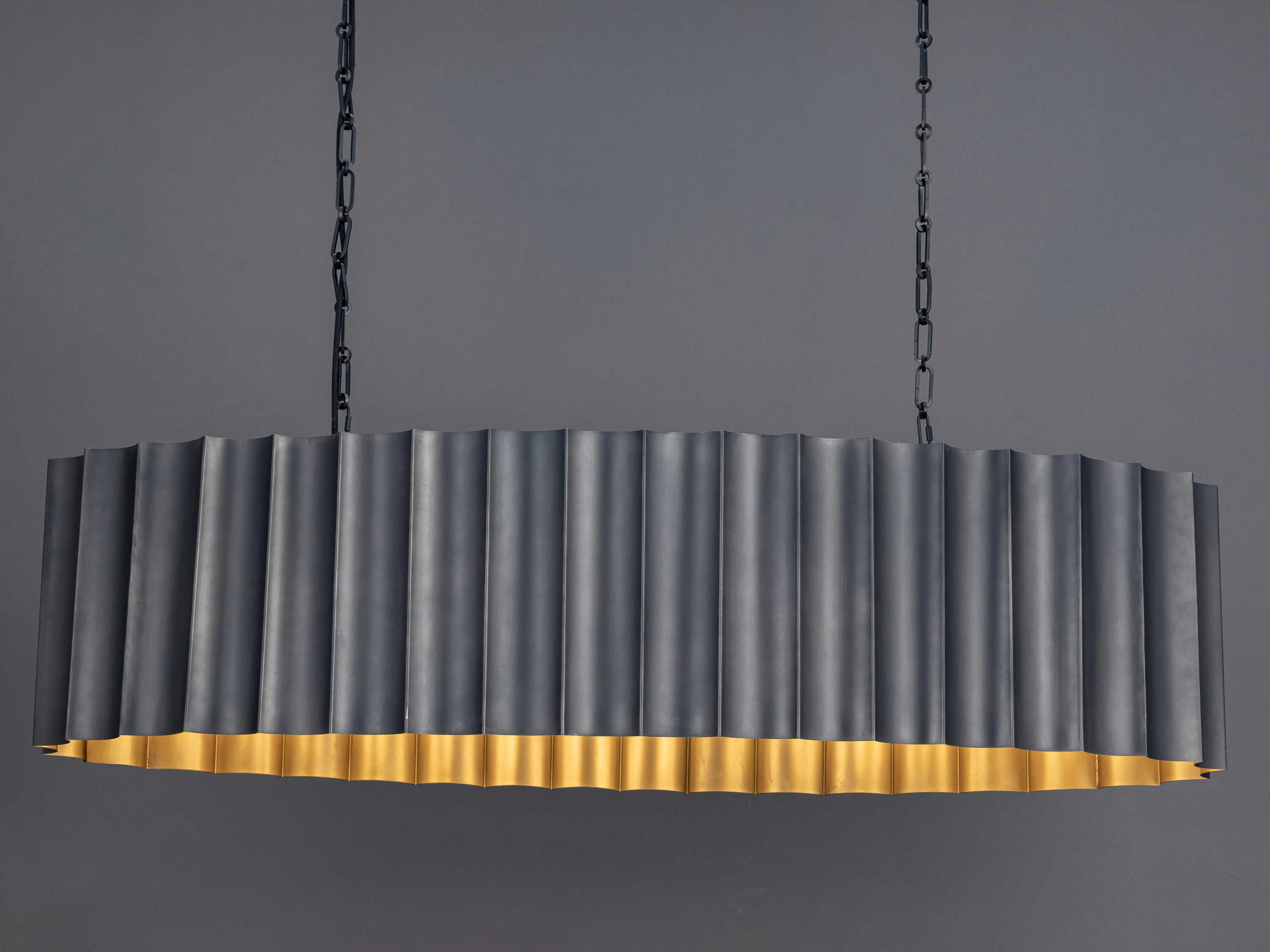 Maxim Lighting Allegra 5-Light Gunmetal Gold Geometric Island Pendant