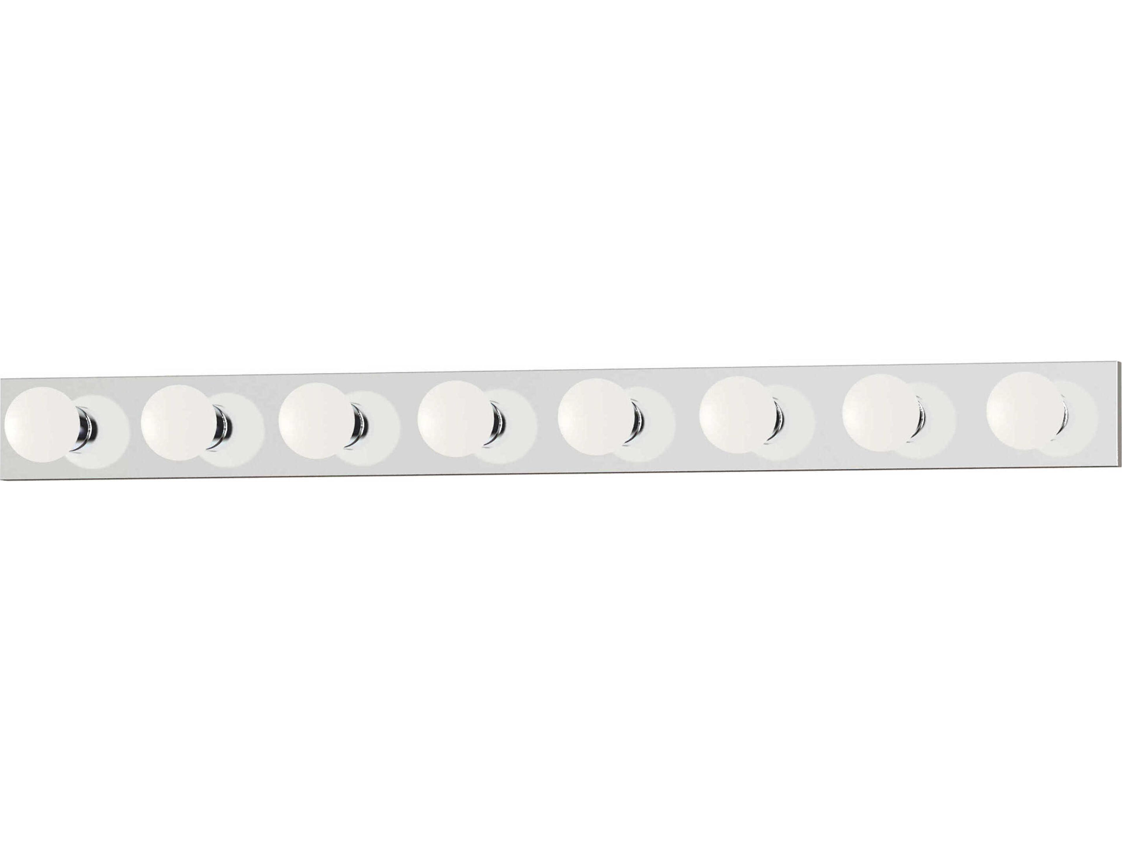 Essentials 8-Light Polished Chrome Vanity Light