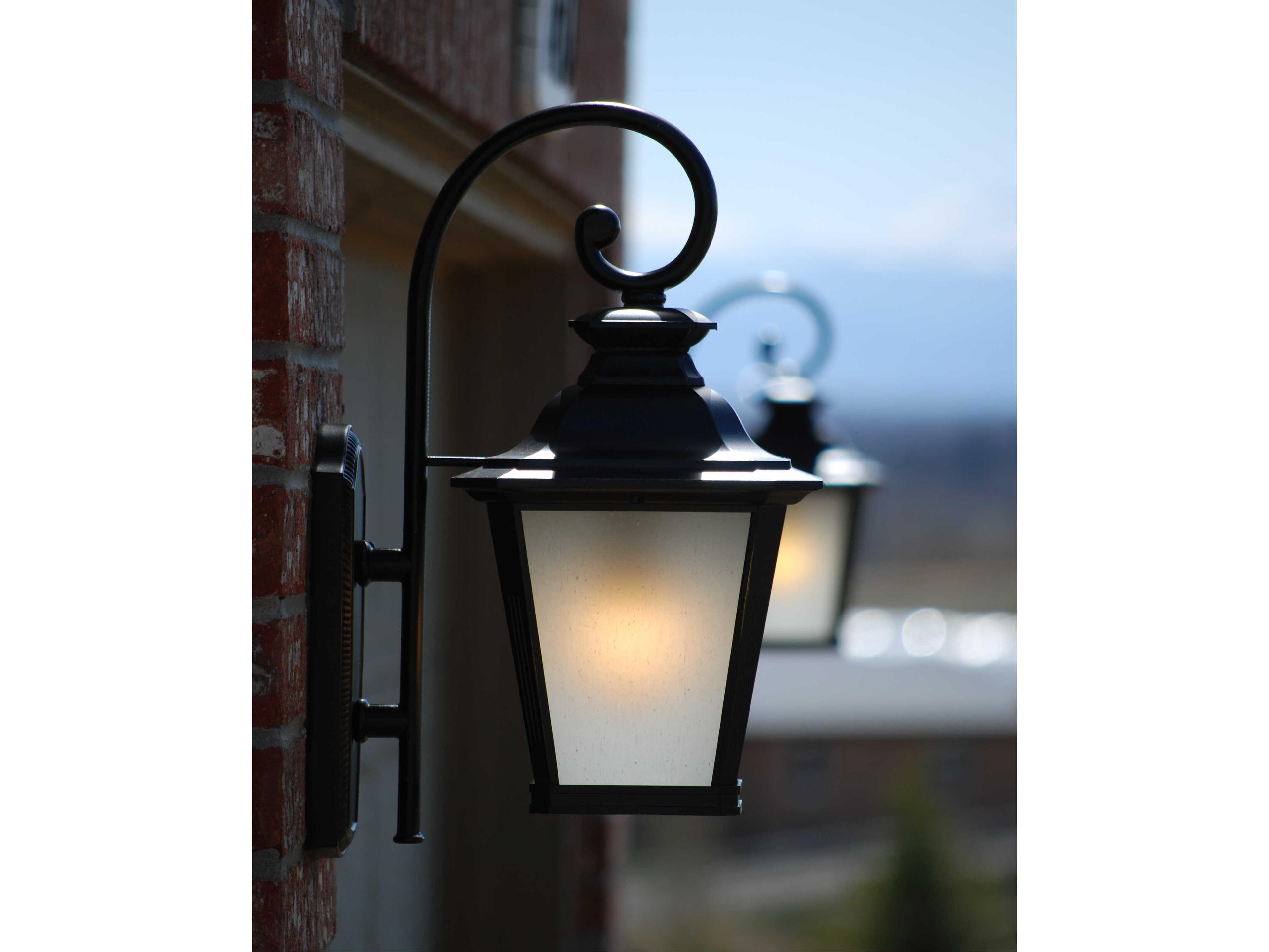Maxim Lighting Knoxville & Frosted Seedy Glass LED Outdoor Wall Light