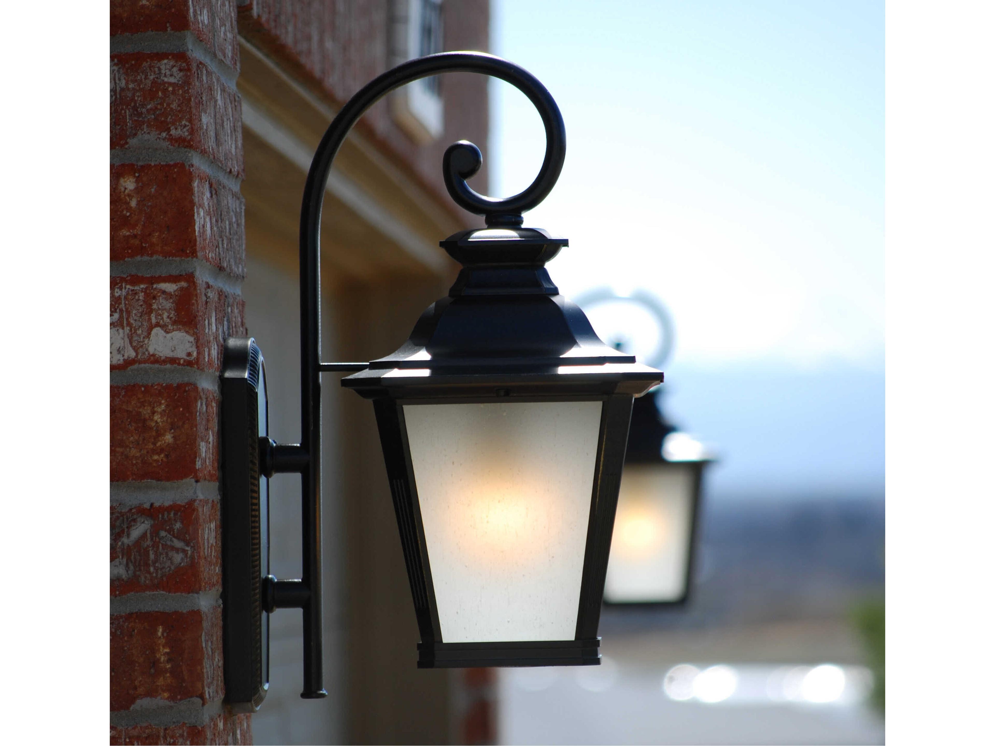 Maxim Lighting Knoxville & Frosted Seedy Glass LED Outdoor Wall Light