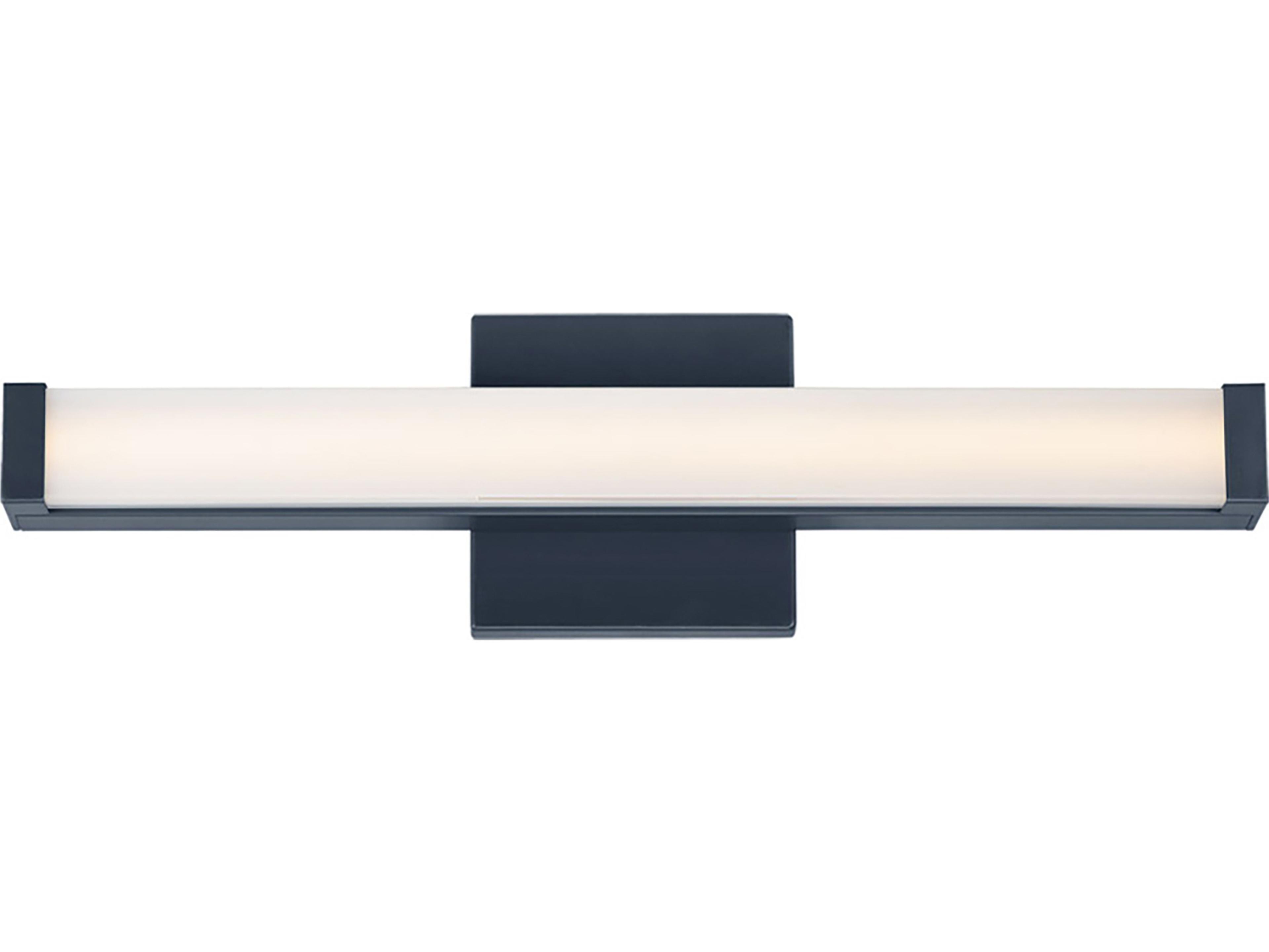 Spec 1-Light Black Vanity Light