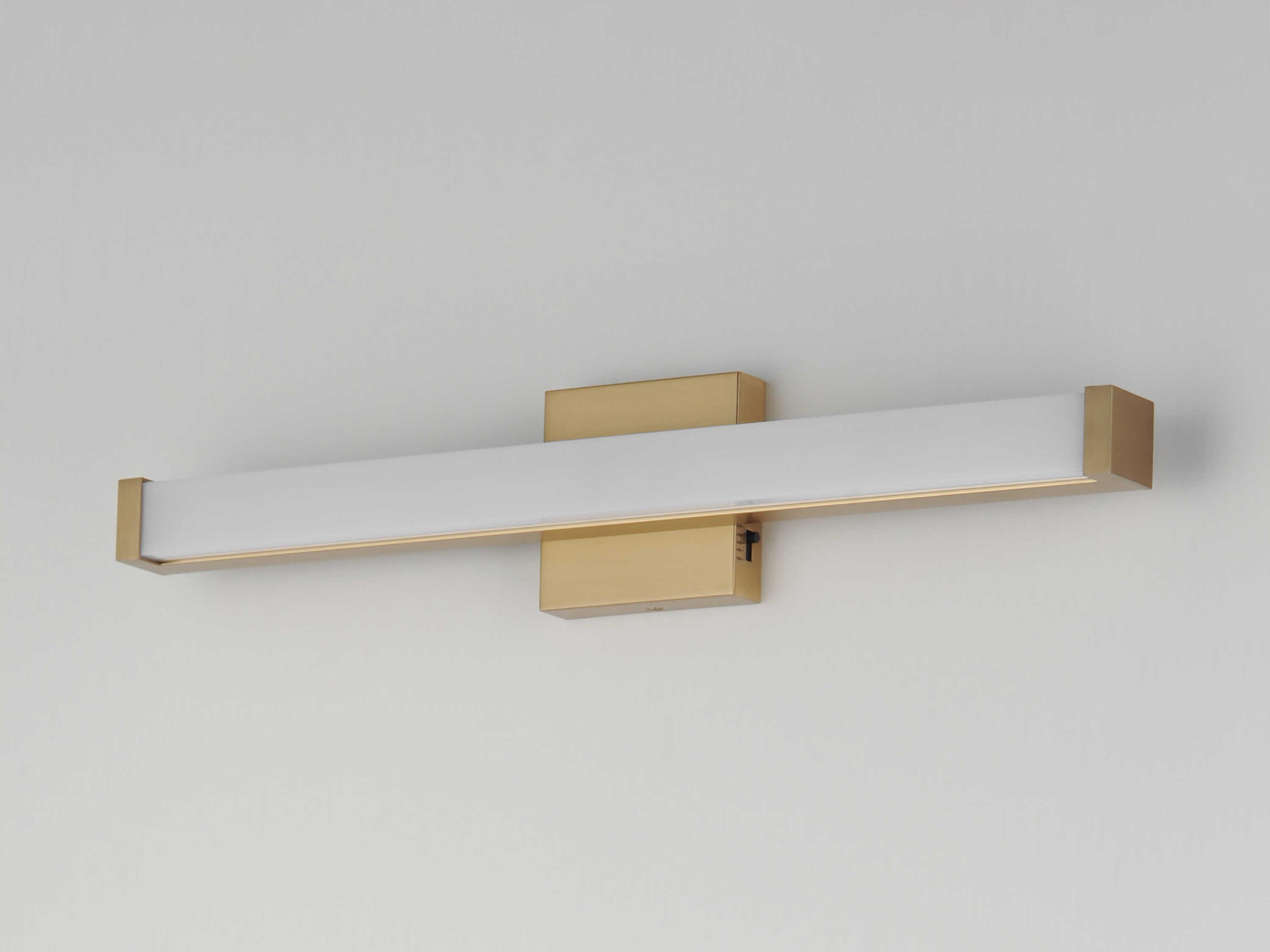 Maxim Lighting Spec 1-Light Natural Aged Brass Vanity Light