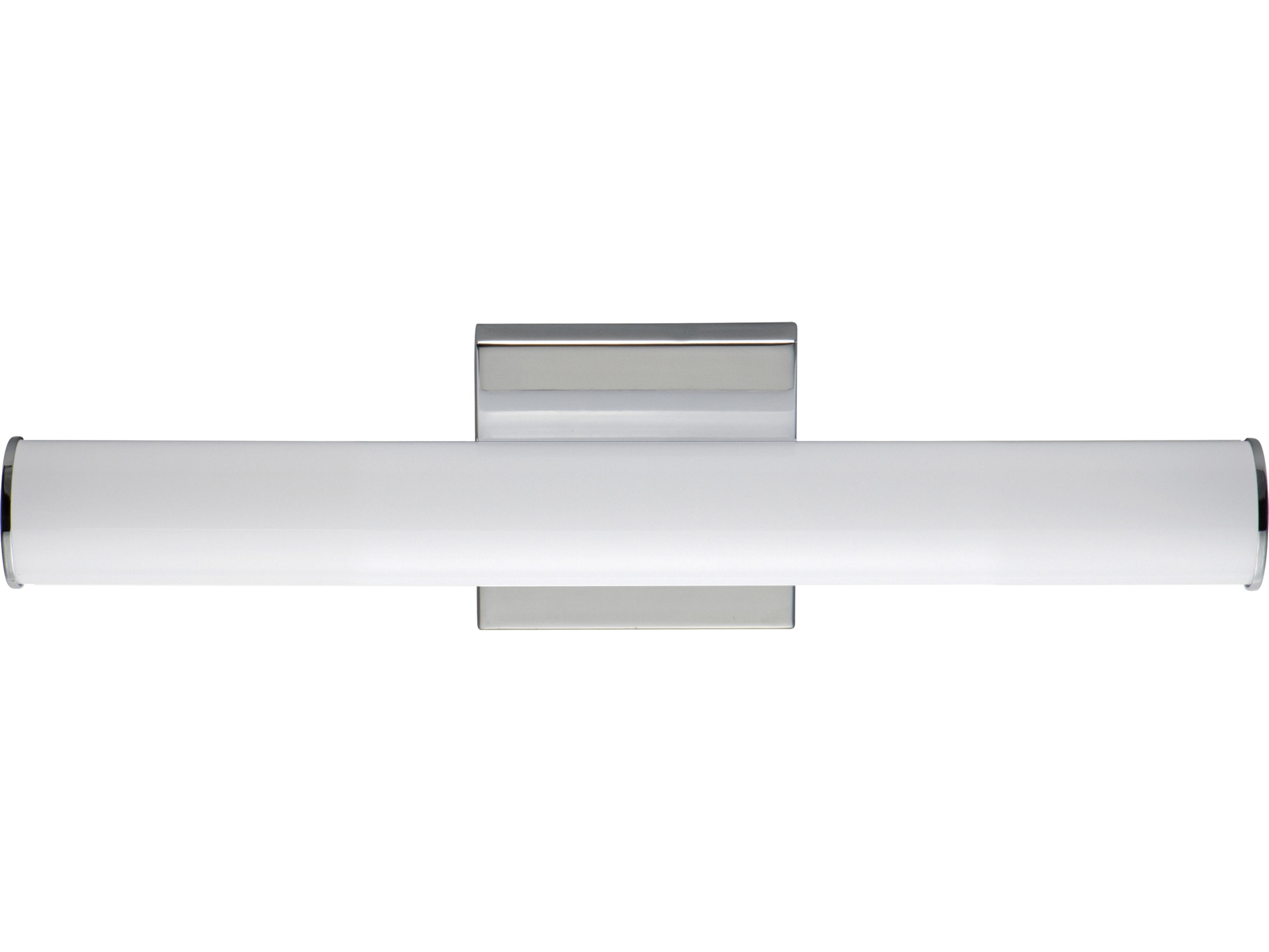 Rail 1-Light Polished Chrome Vanity Light