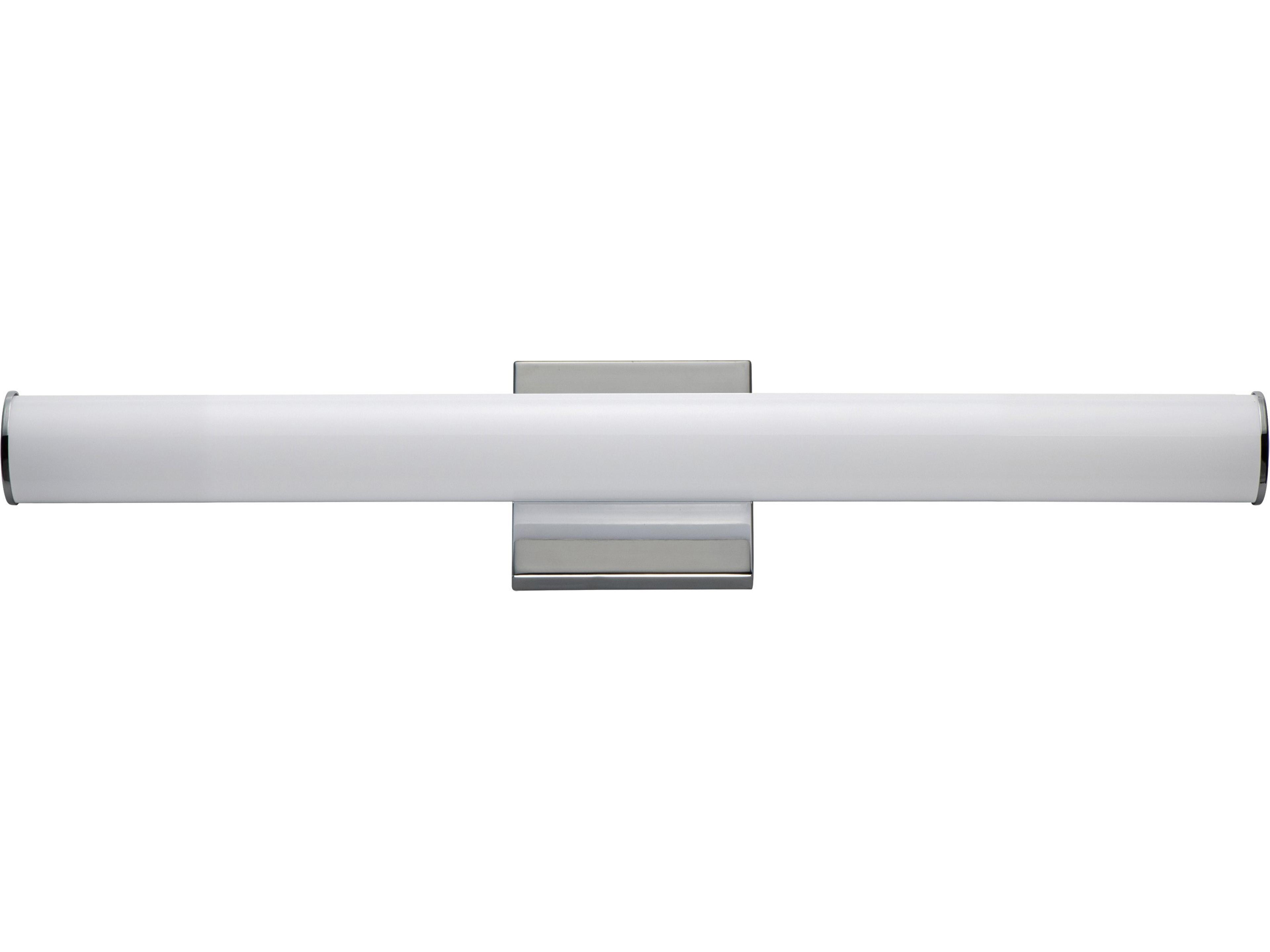 Rail 1-Light Polished Chrome Vanity Light